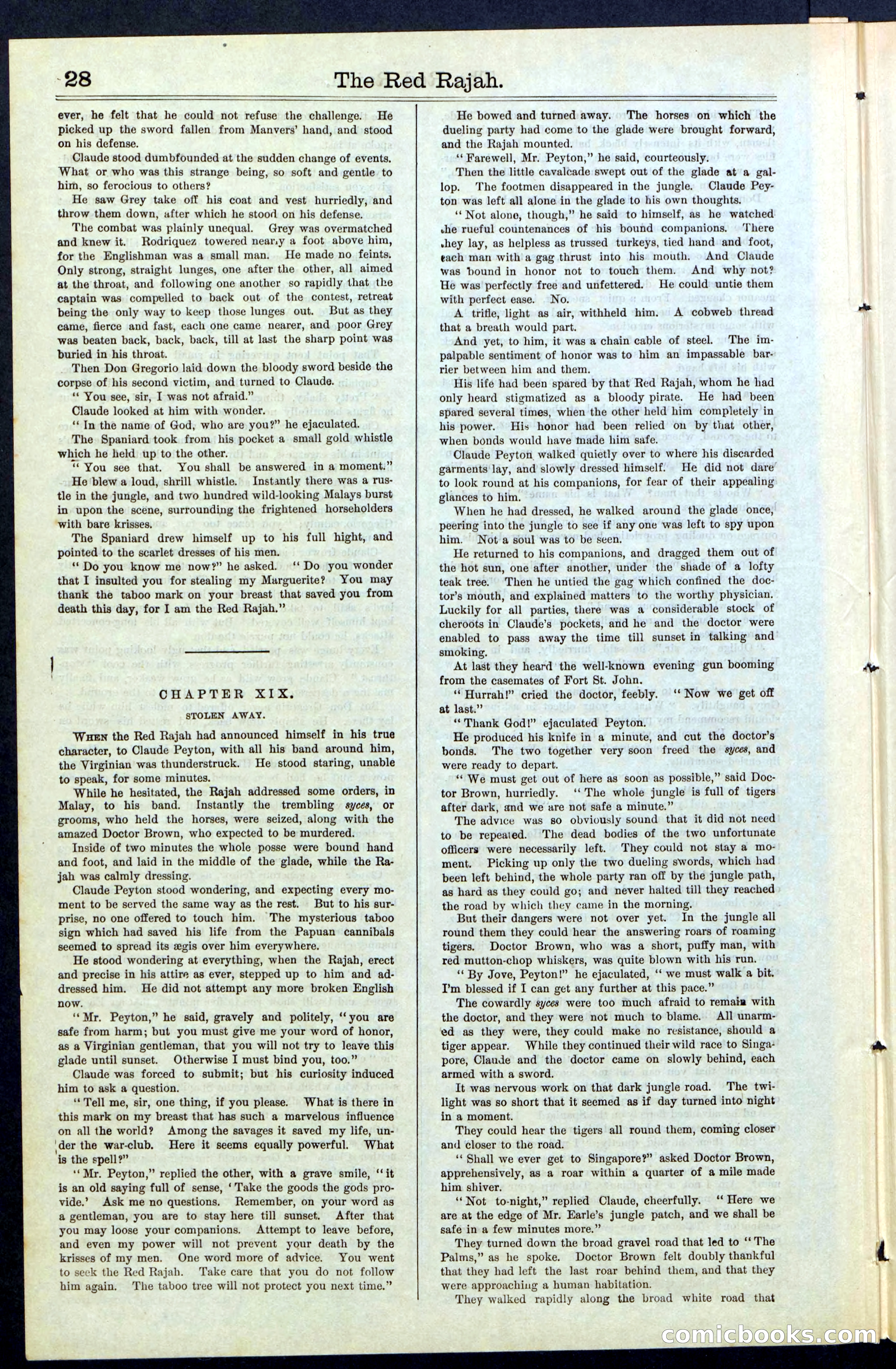 Beadle's Dime Library No. 65 — page 28 of 40