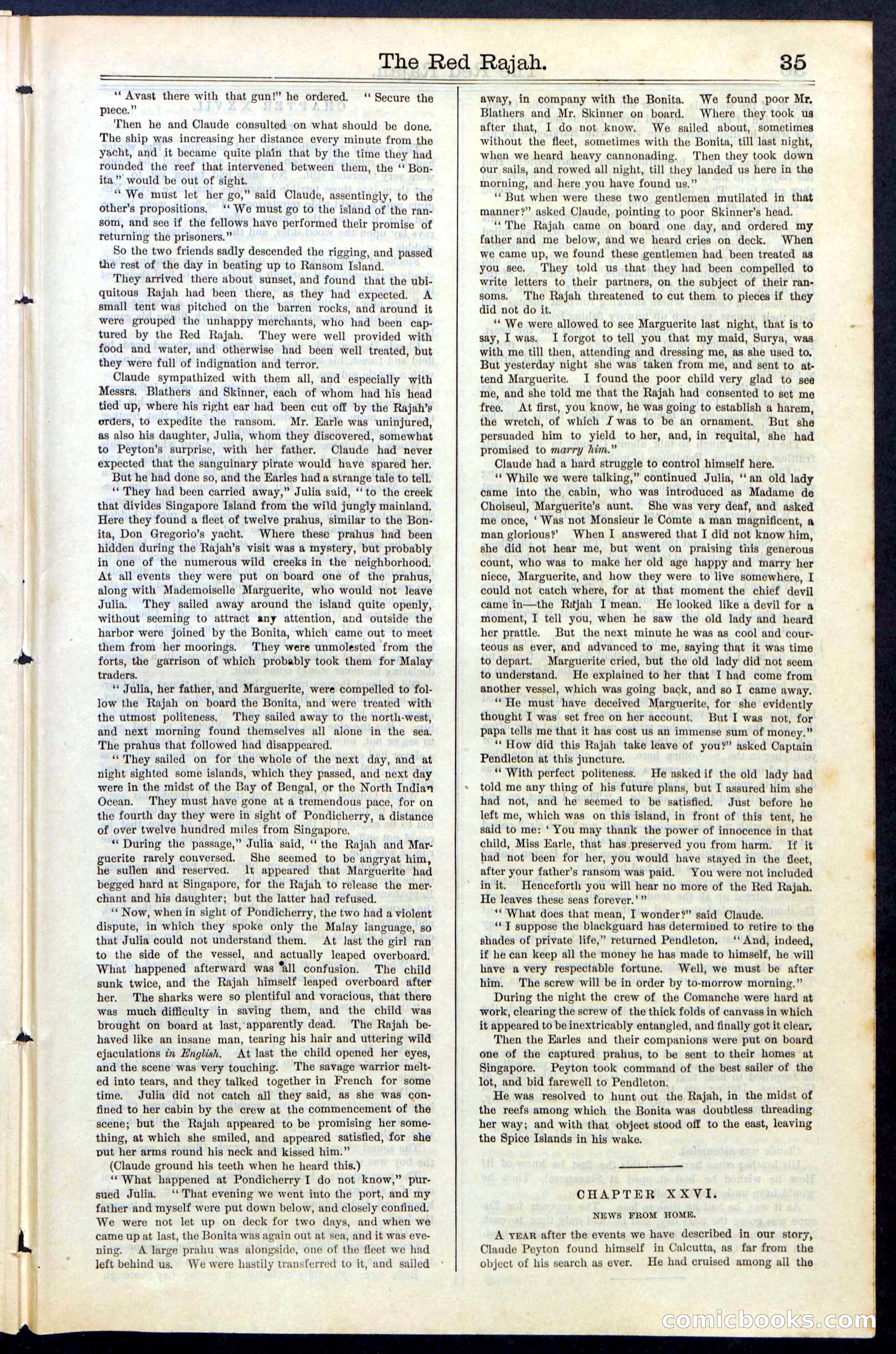 Beadle's Dime Library No. 65 — page 35 of 40