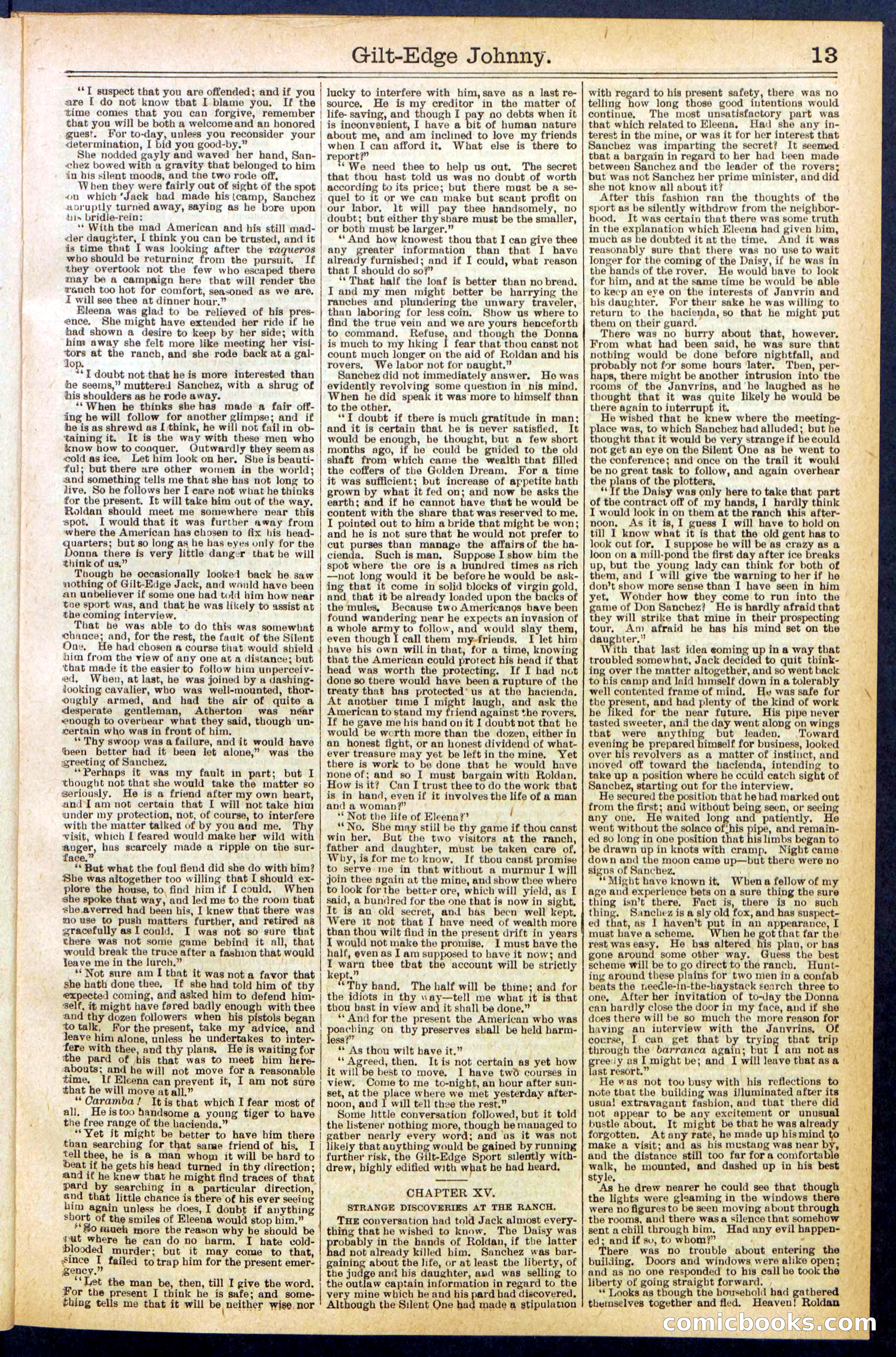 Beadle's New York Dime Library No. 659 — page 13 of 32
