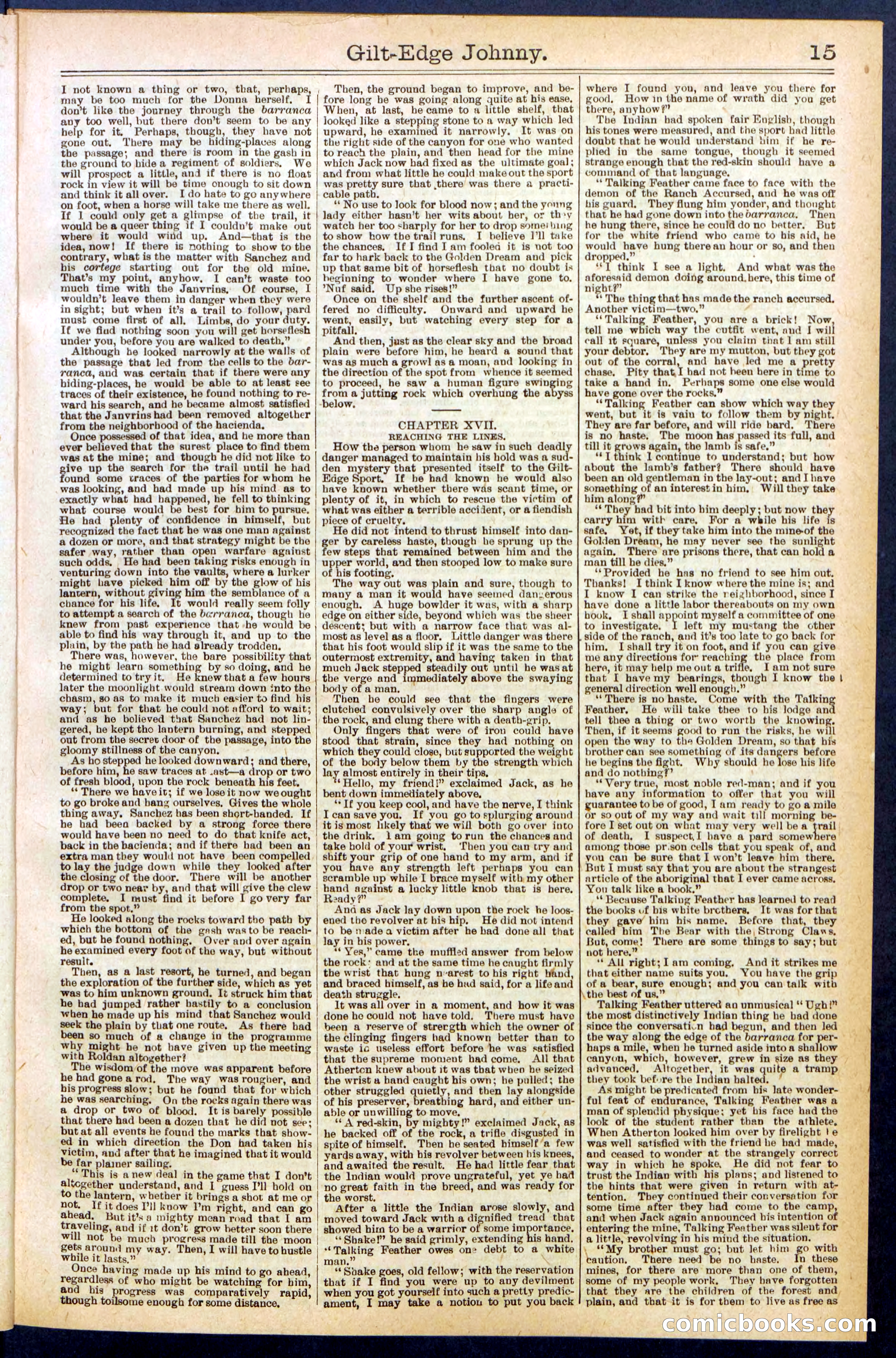 Beadle's New York Dime Library No. 659 — page 15 of 32