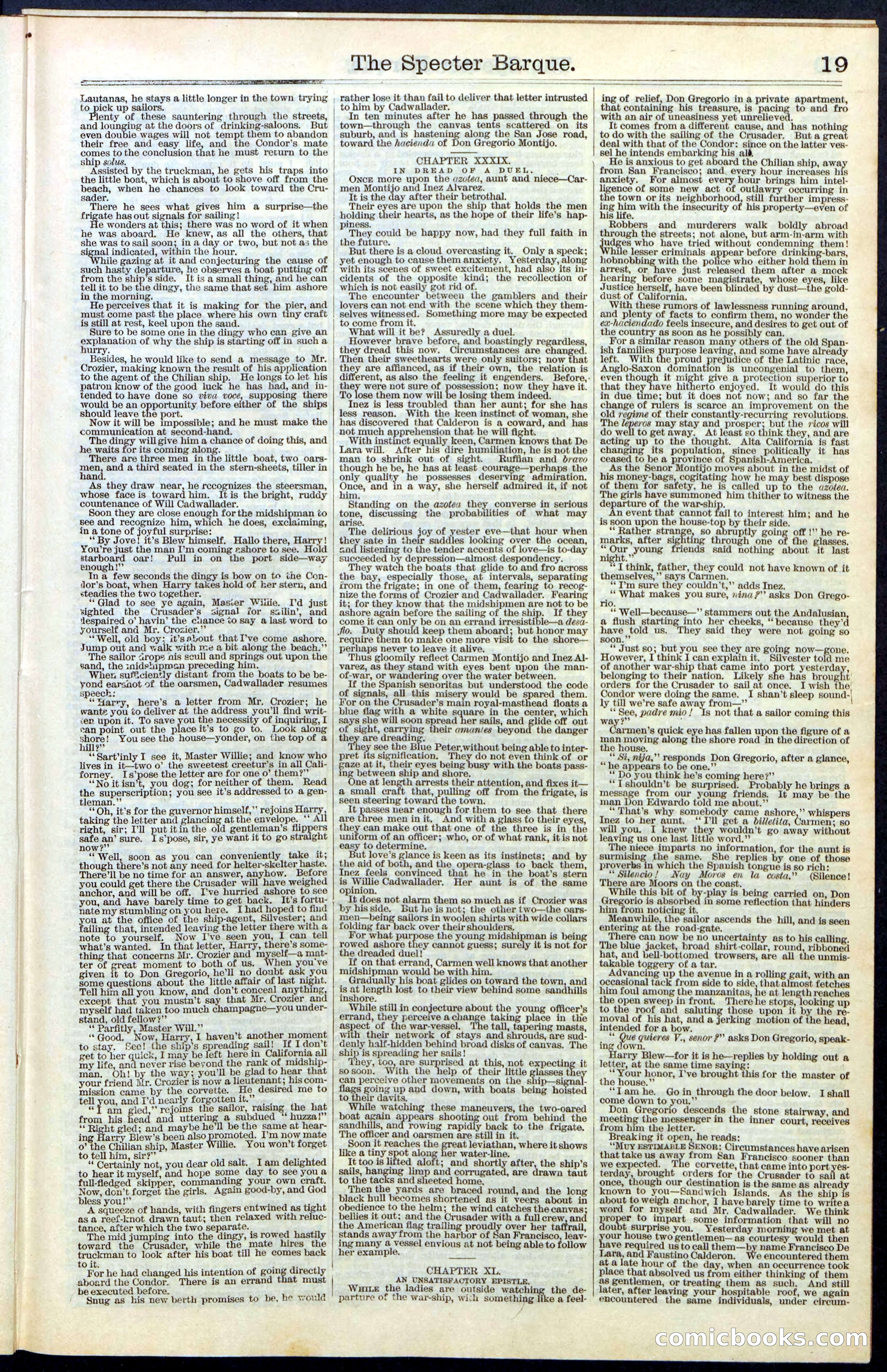 Beadle's New York Dime Library, No. 66 — page 19 of 40