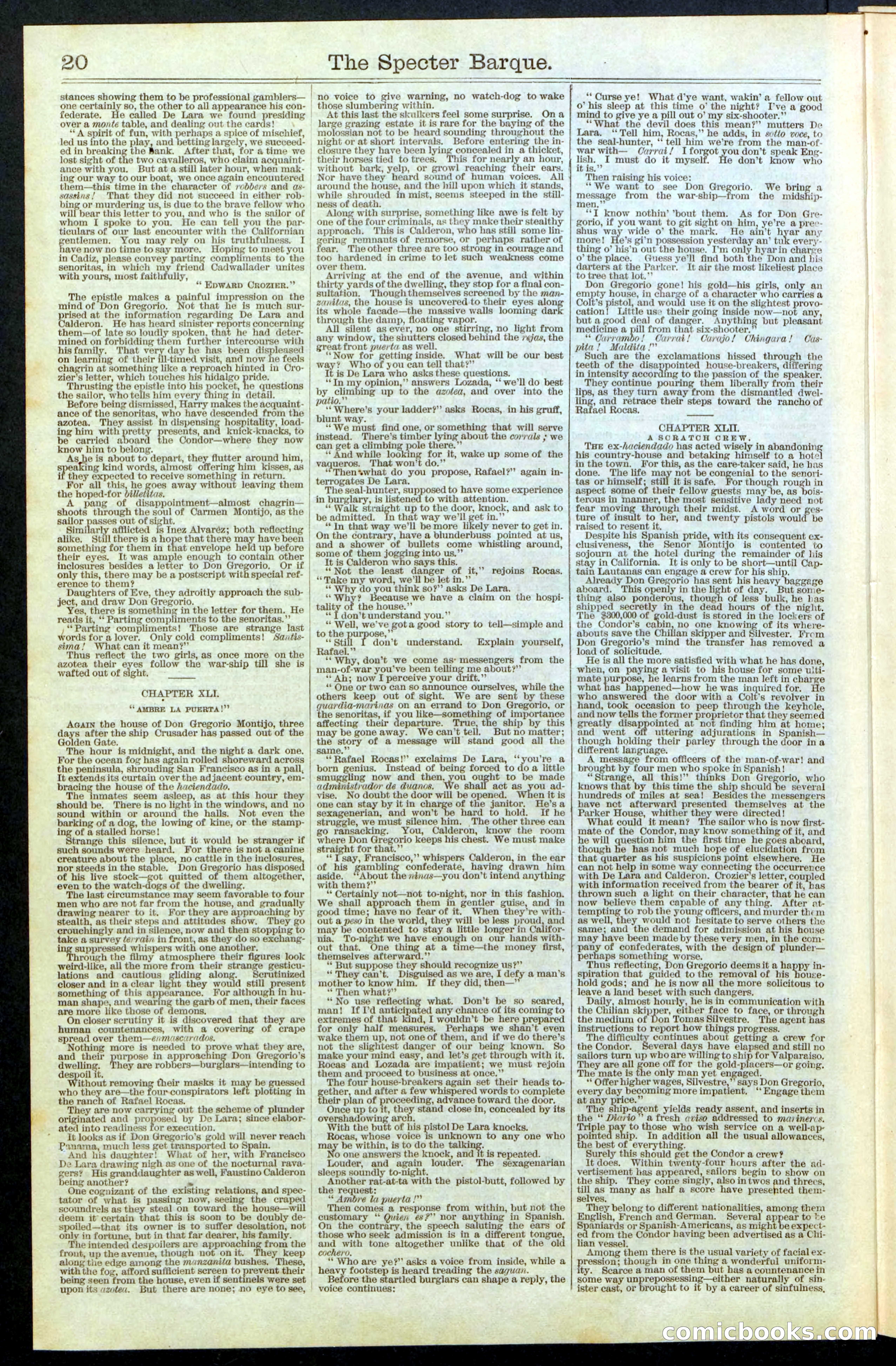 Beadle's New York Dime Library, No. 66 — page 20 of 40