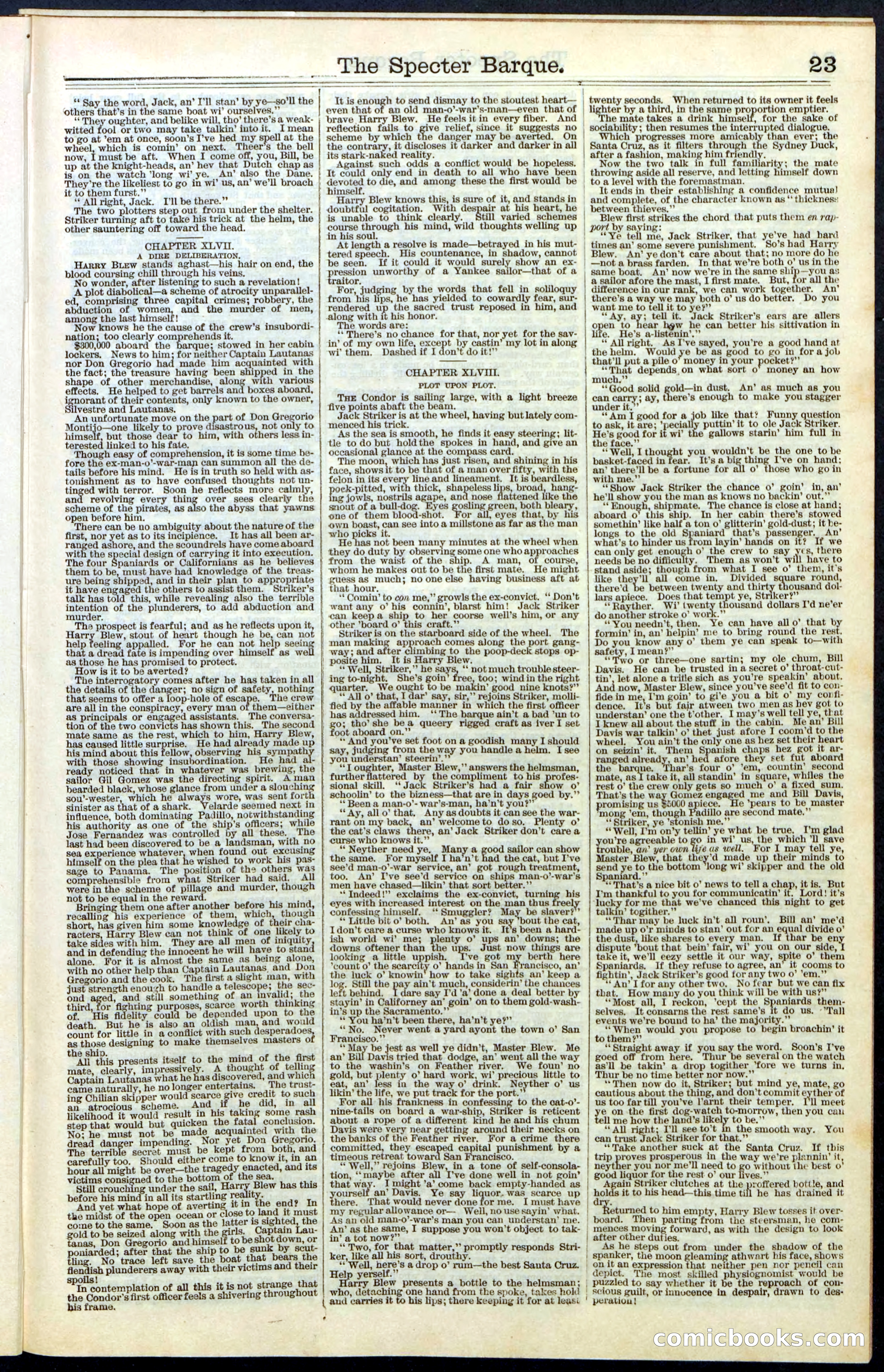 Beadle's New York Dime Library, No. 66 — page 23 of 40