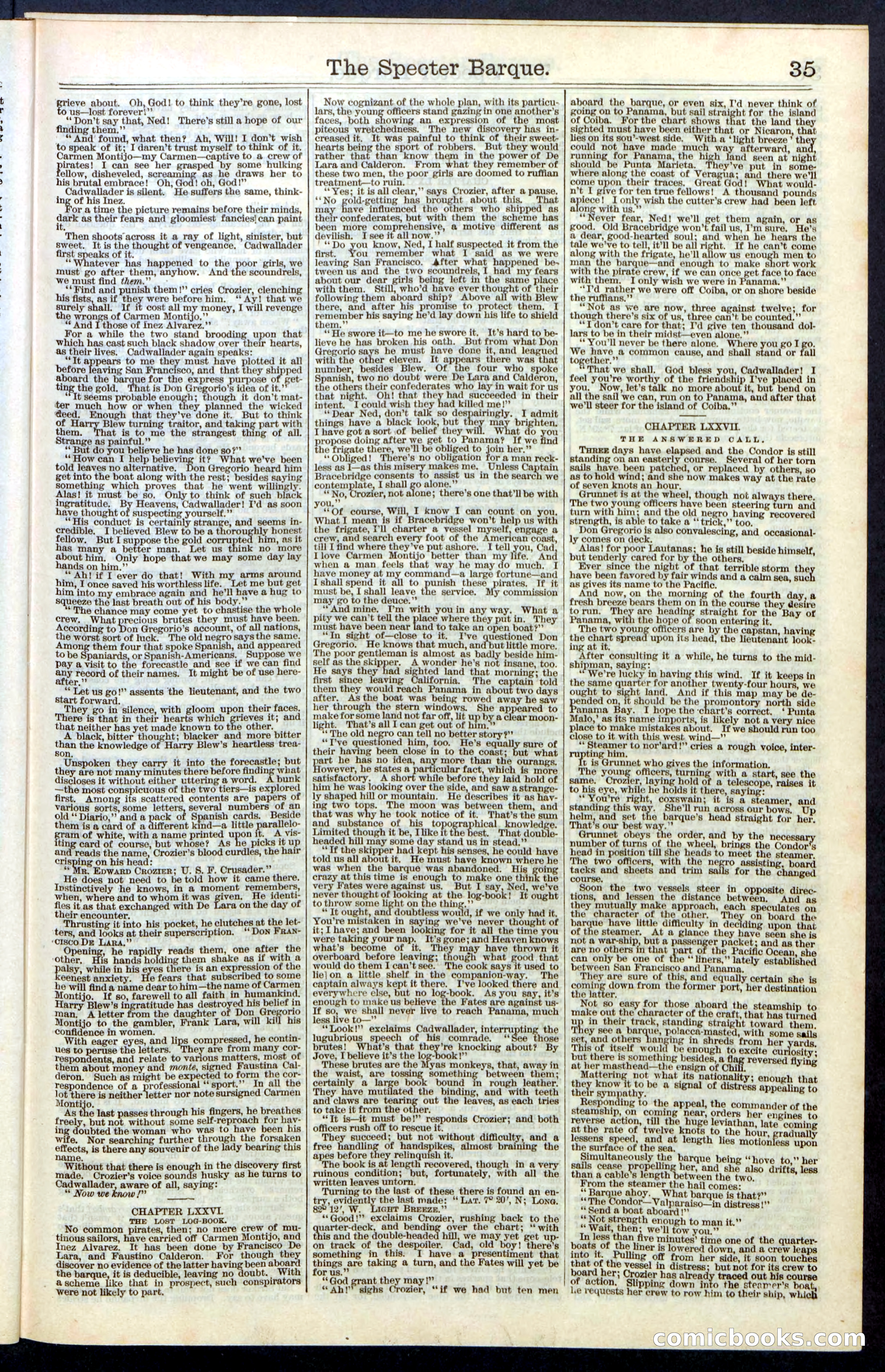 Beadle's New York Dime Library, No. 66 — page 35 of 40