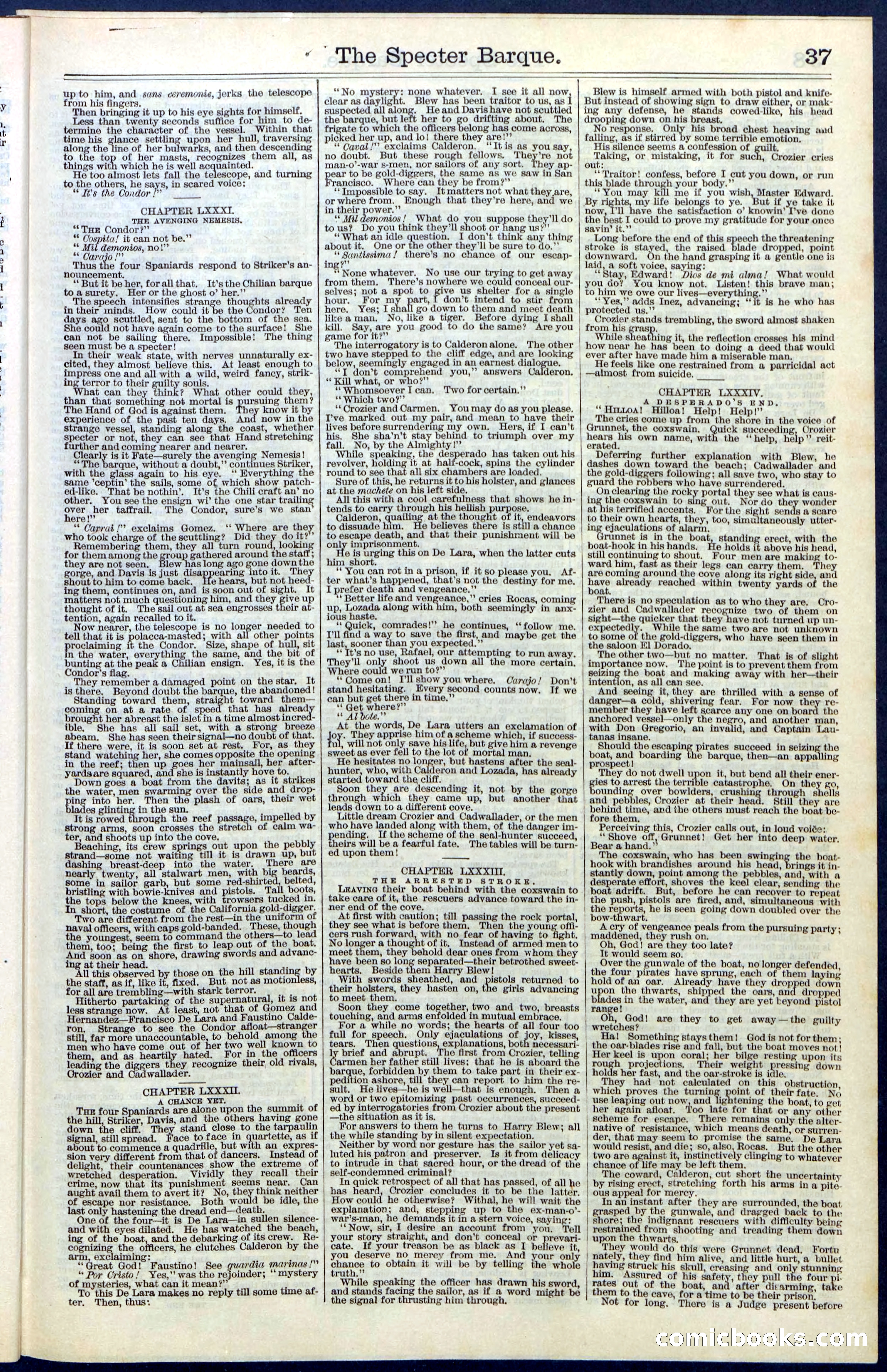 Beadle's New York Dime Library, No. 66 — page 37 of 40