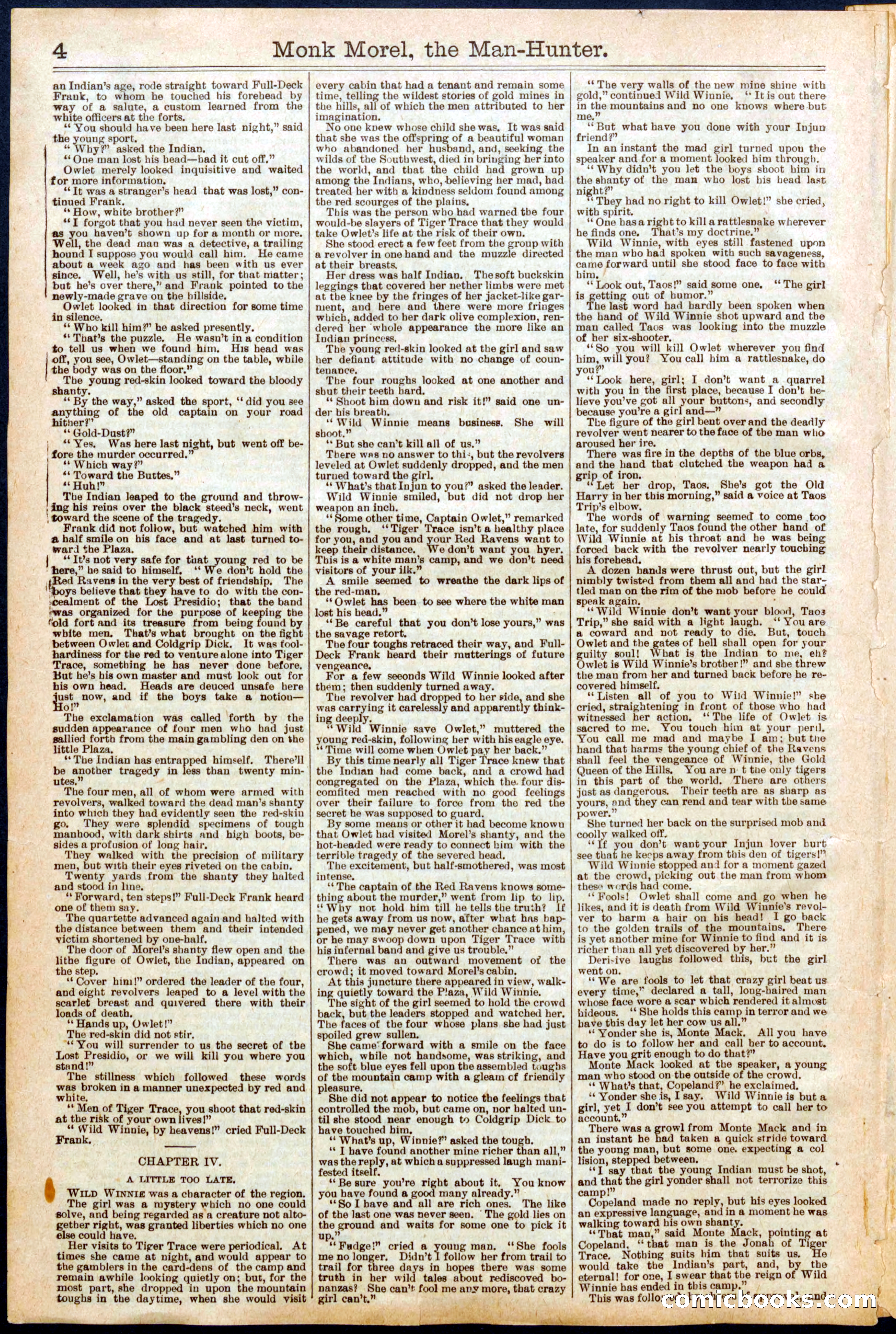 Beadle's New York Dime Library No. 664 — page 4 of 32