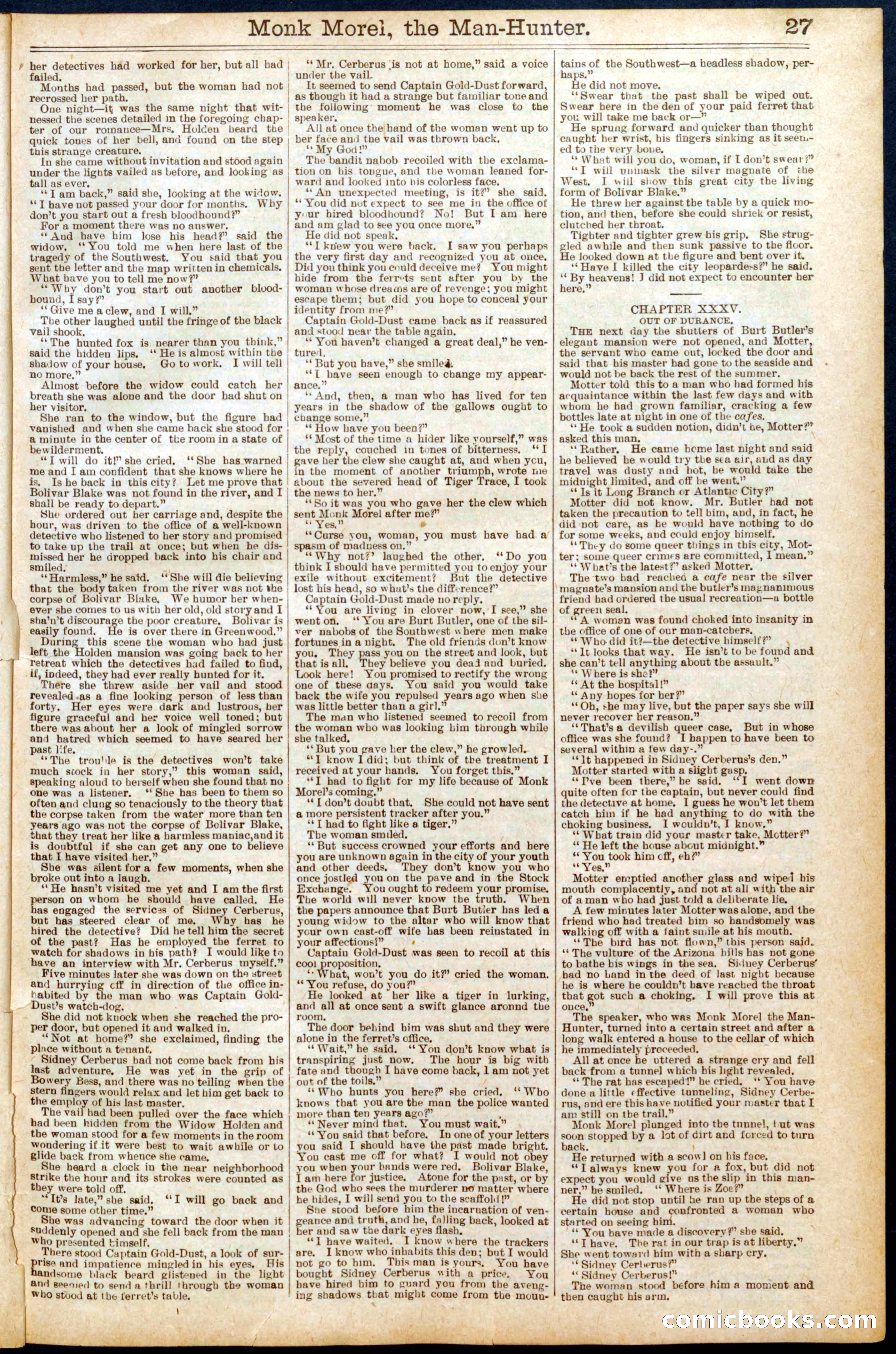 Beadle's New York Dime Library No. 664 — page 27 of 32