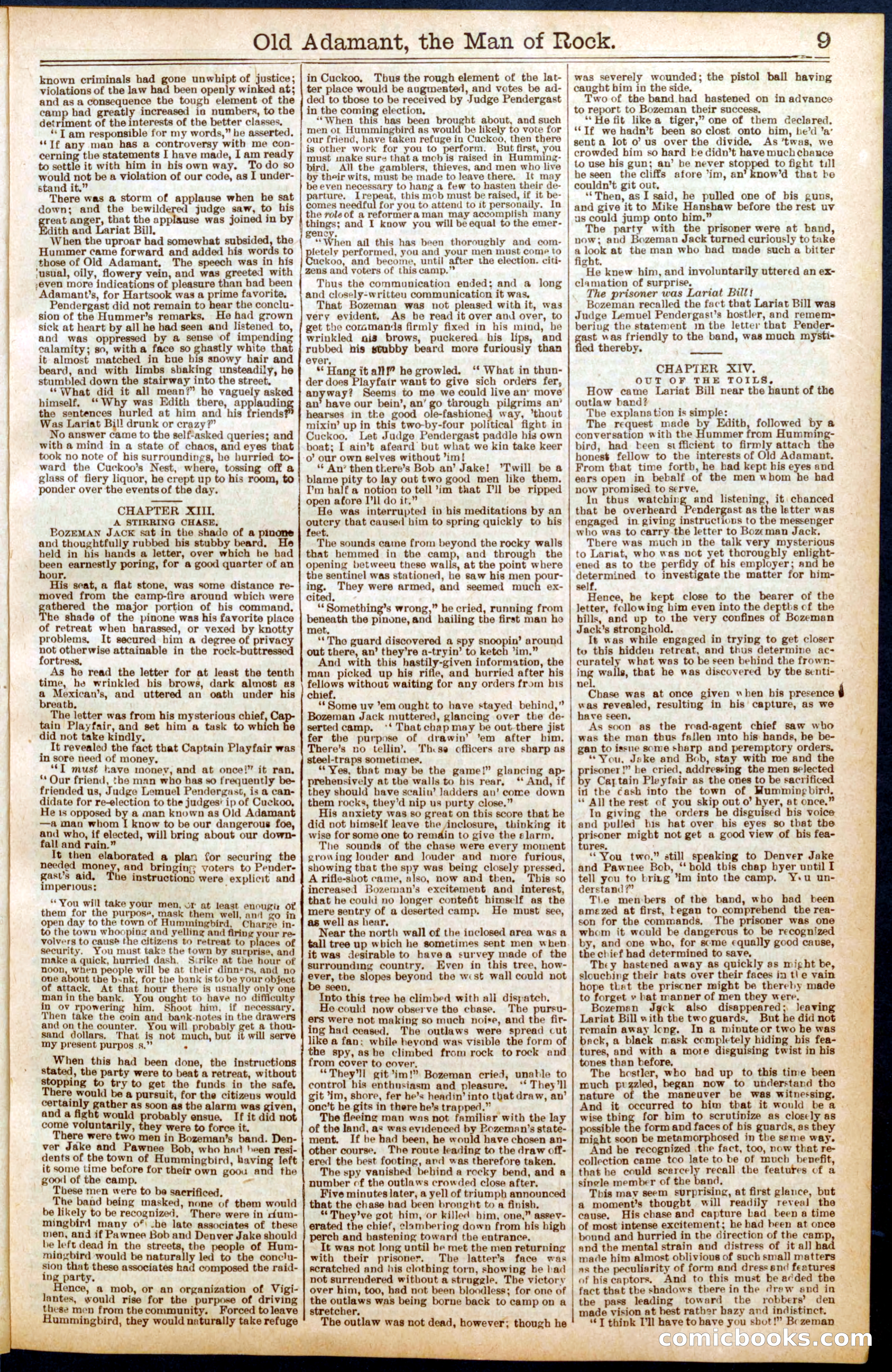 Beadle's Dime Library No. 666 — page 9 of 32