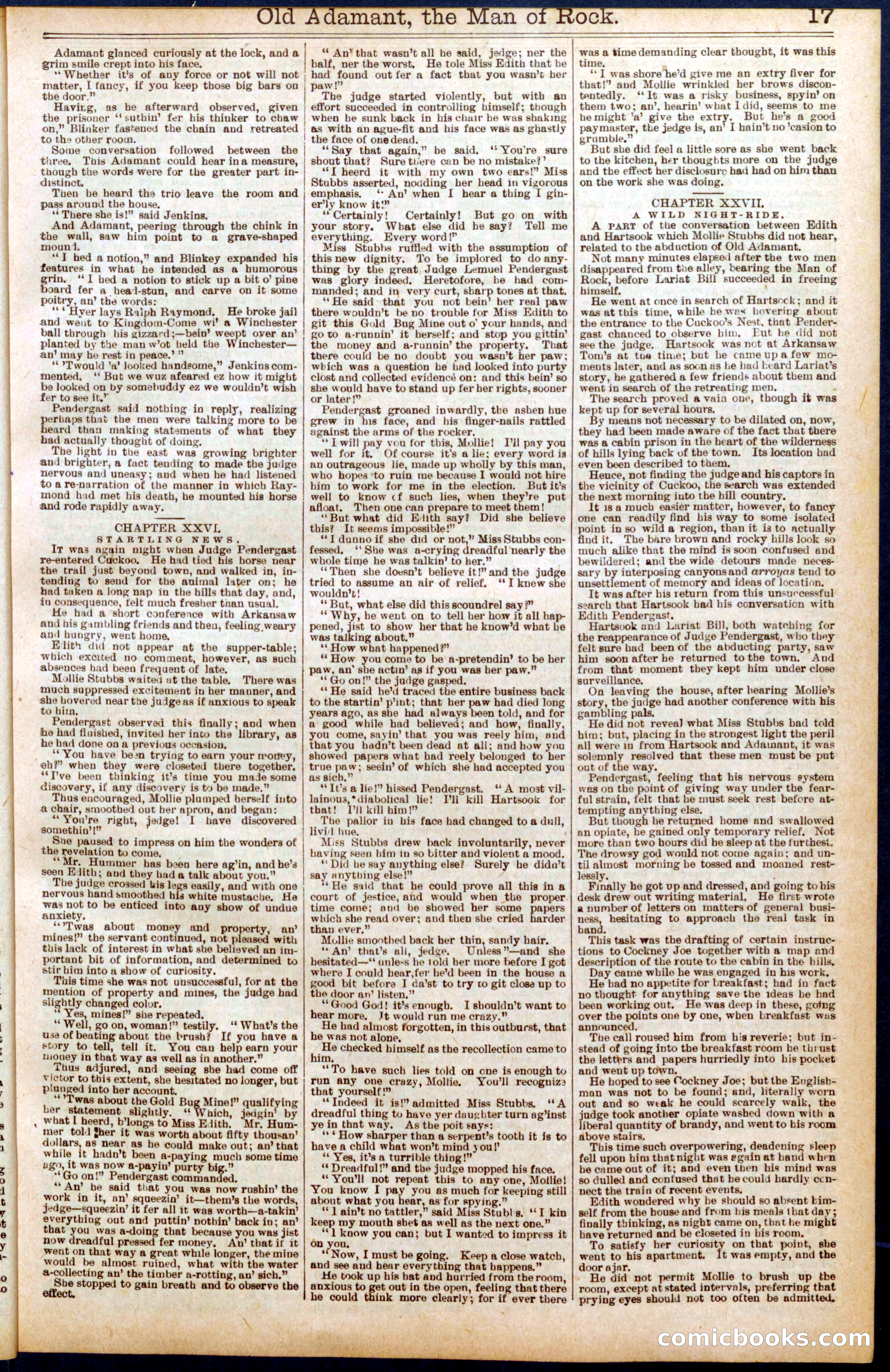 Beadle's Dime Library No. 666 — page 17 of 32