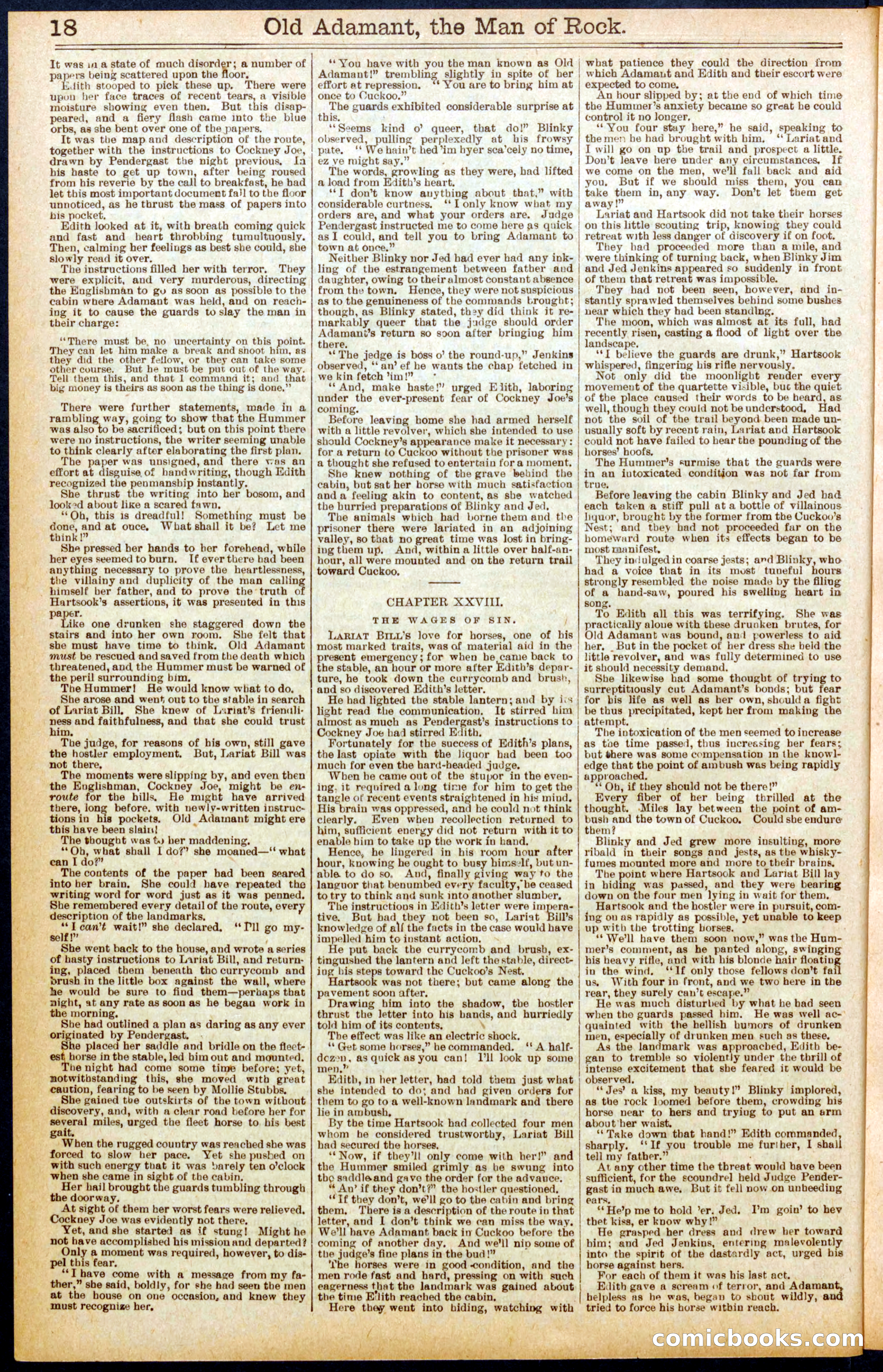 Beadle's Dime Library No. 666 — page 18 of 32