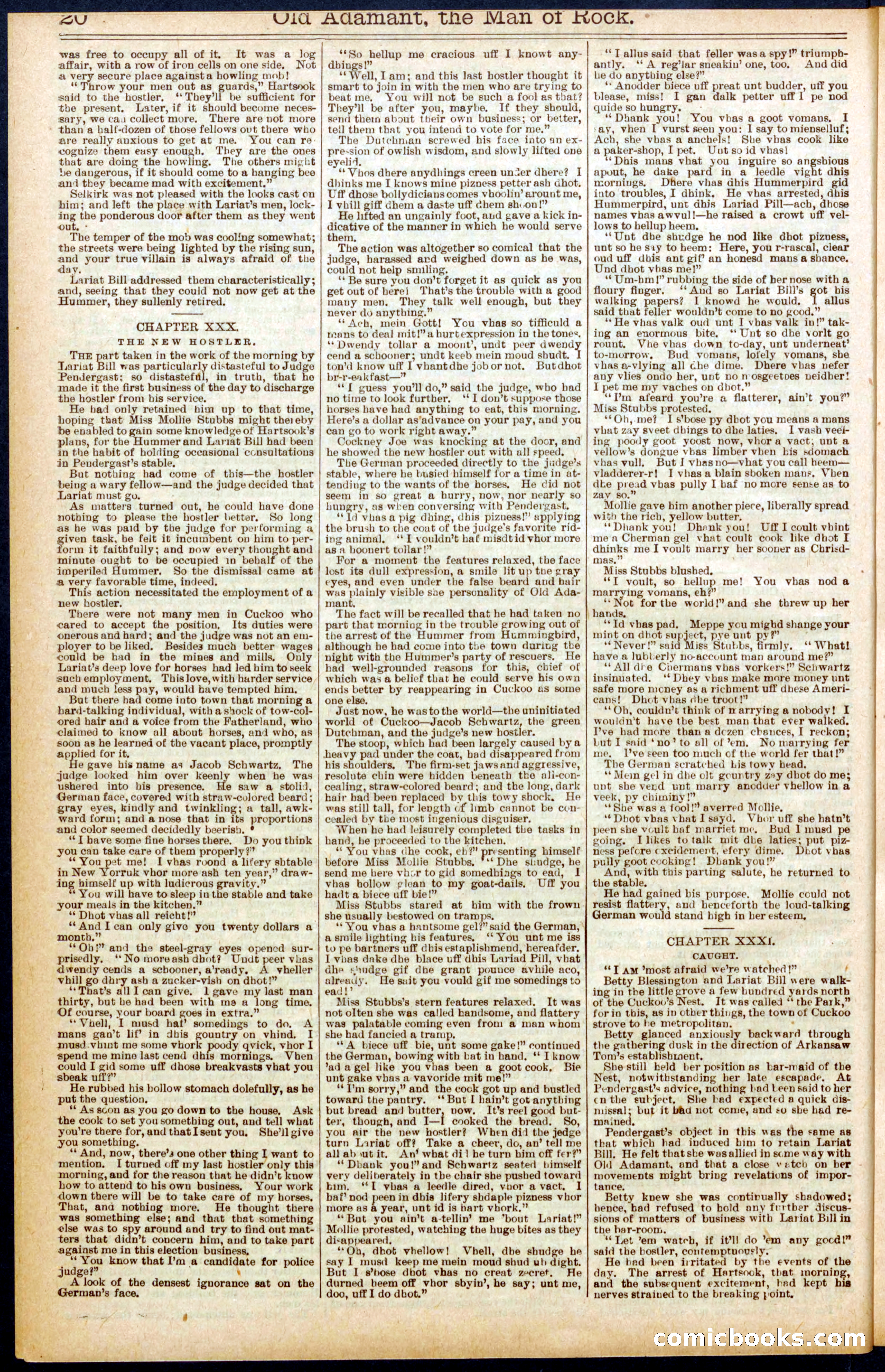 Beadle's Dime Library No. 666 — page 20 of 32