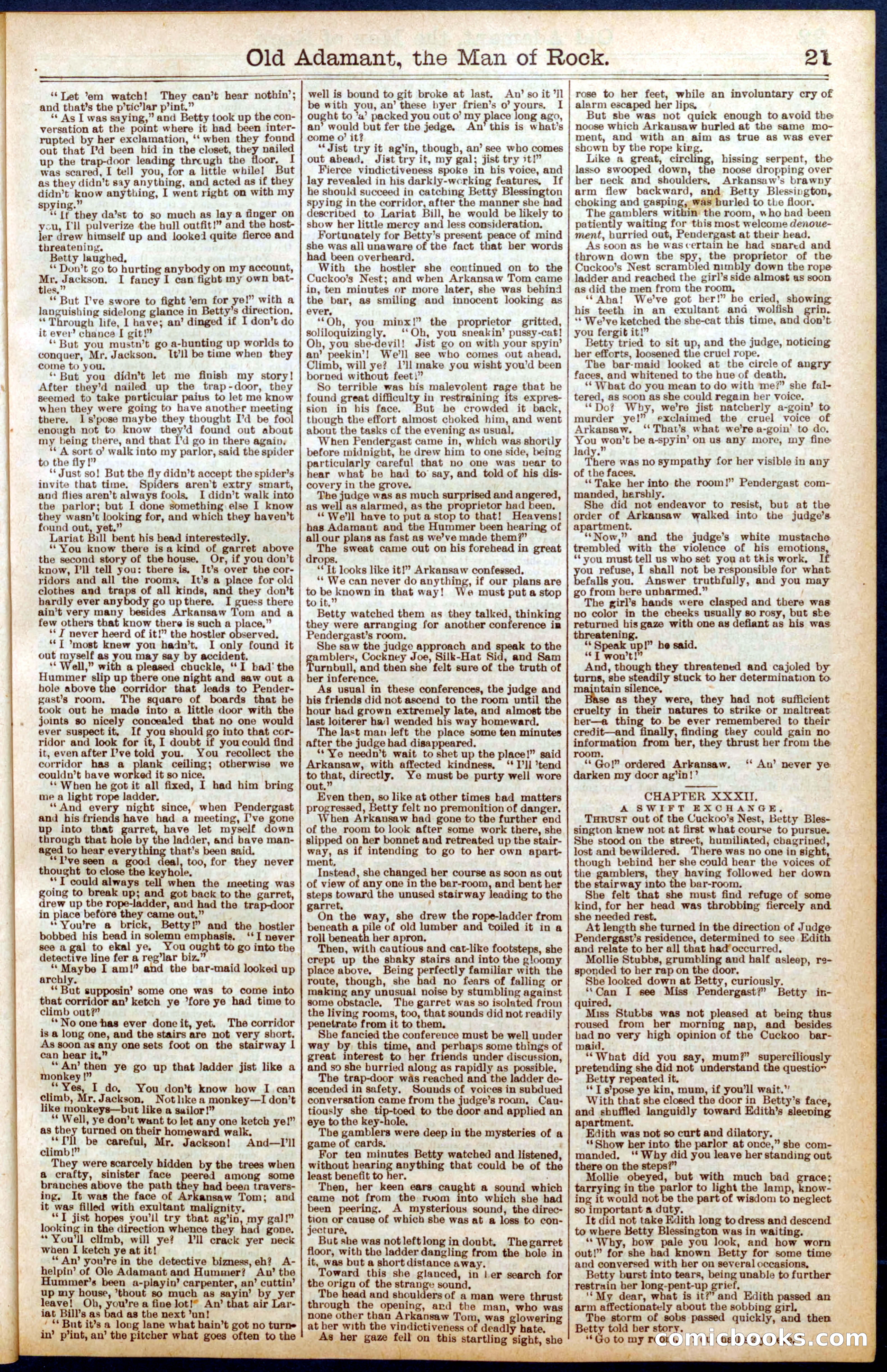 Beadle's Dime Library No. 666 — page 21 of 32