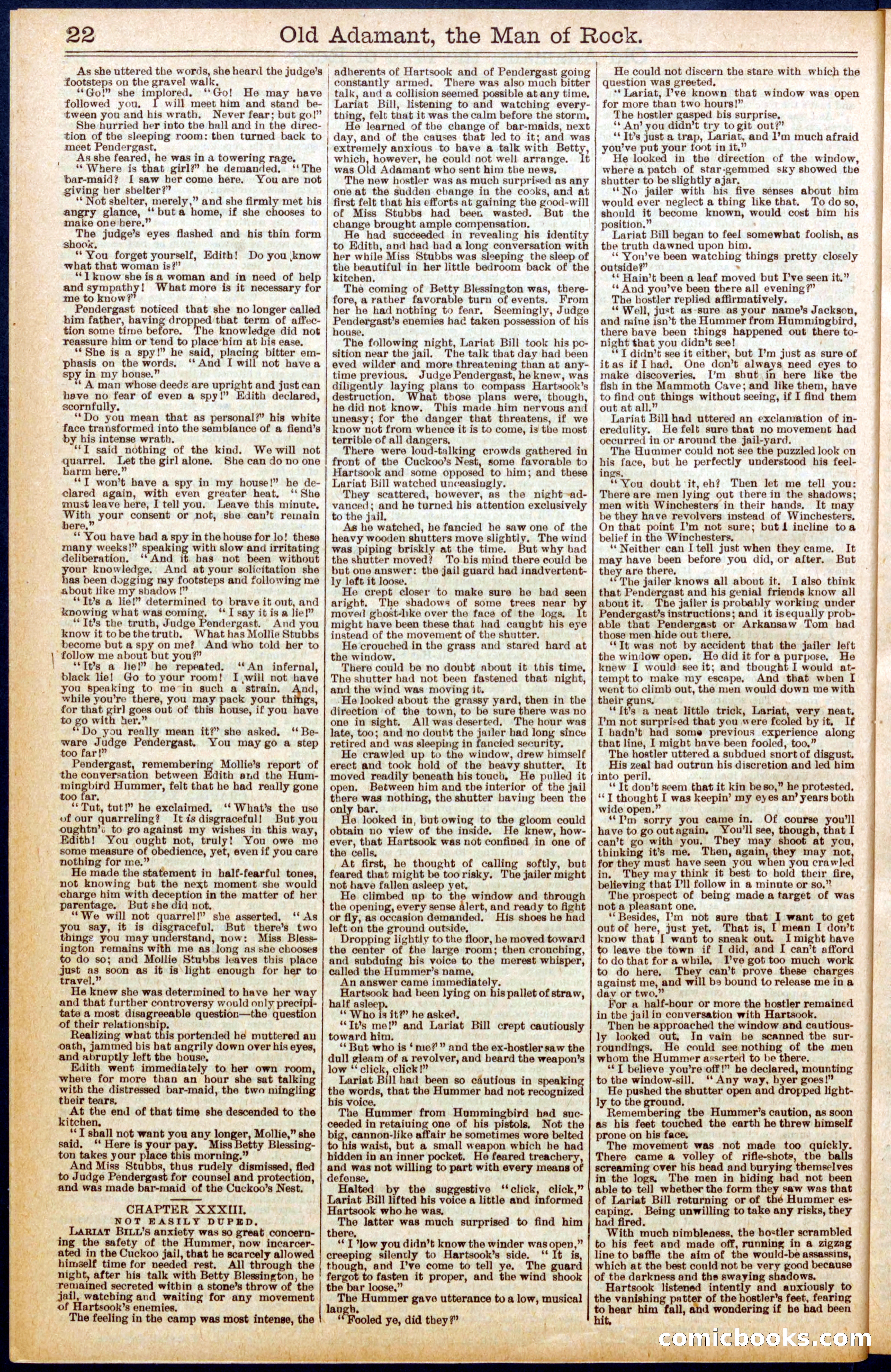 Beadle's Dime Library No. 666 — page 22 of 32