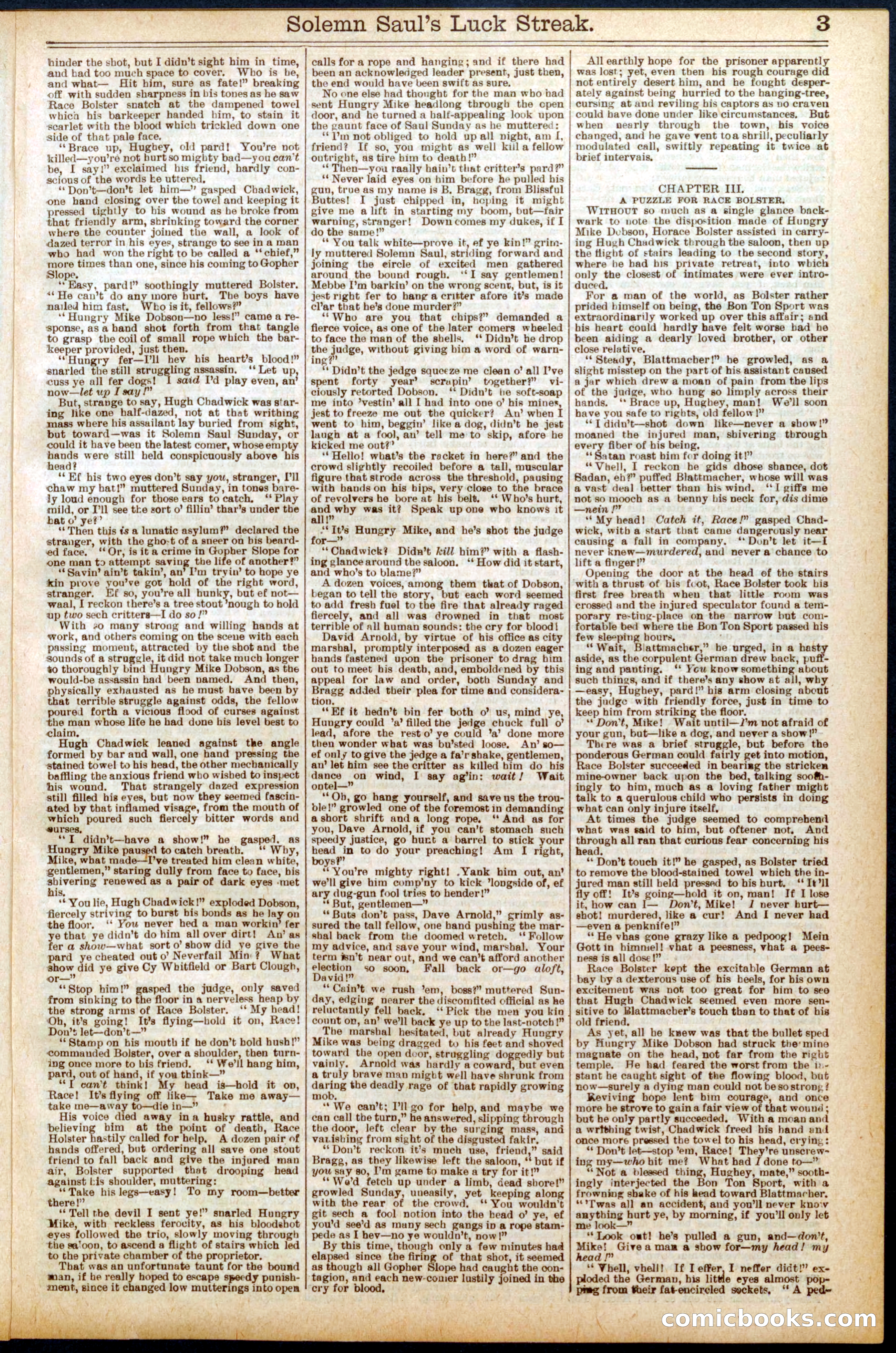 Beadle's New York Dime Library No. 668 — page 3 of 32