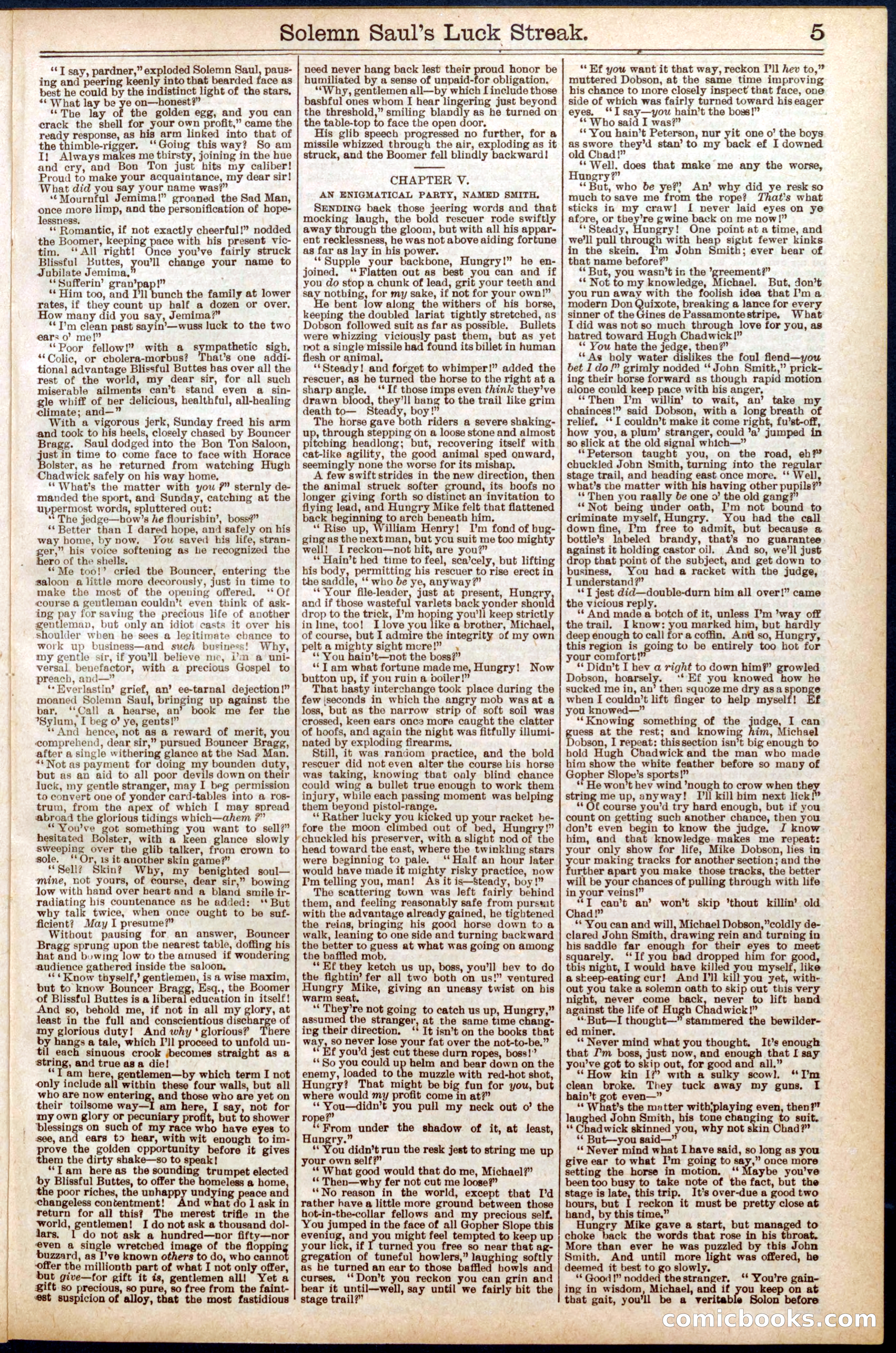 Beadle's New York Dime Library No. 668 — page 5 of 32