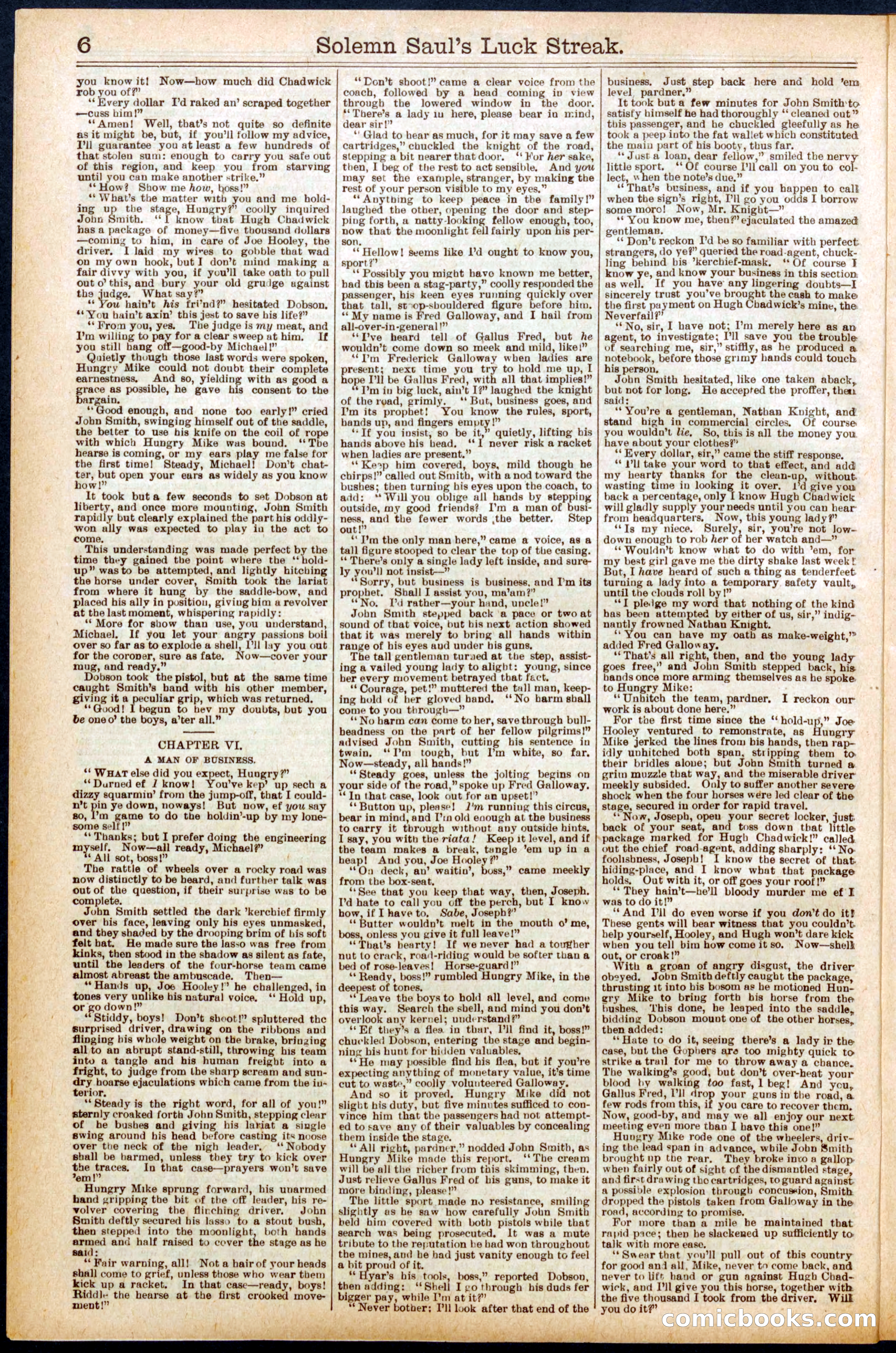 Beadle's New York Dime Library No. 668 — page 6 of 32