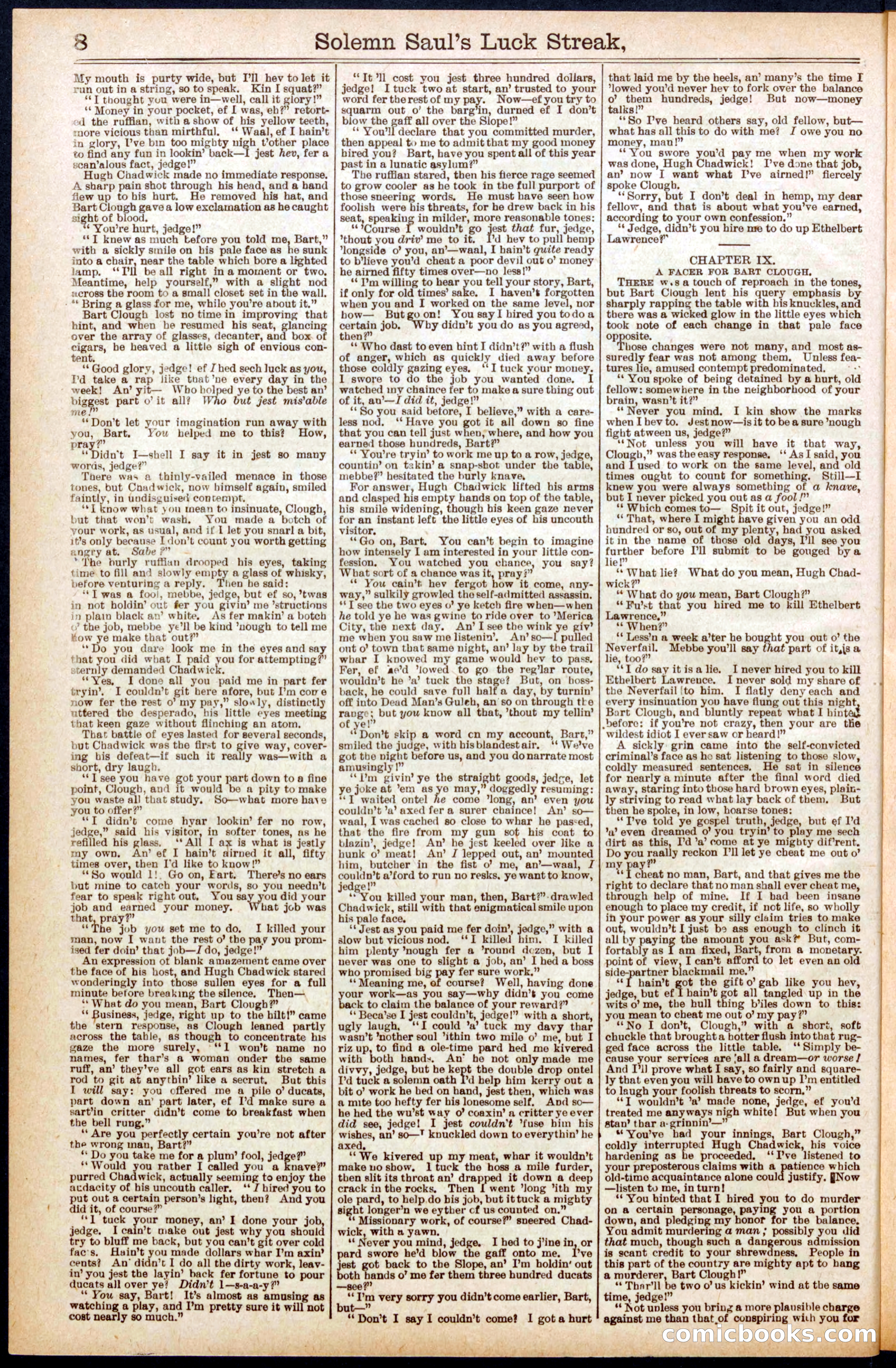 Beadle's New York Dime Library No. 668 — page 8 of 32