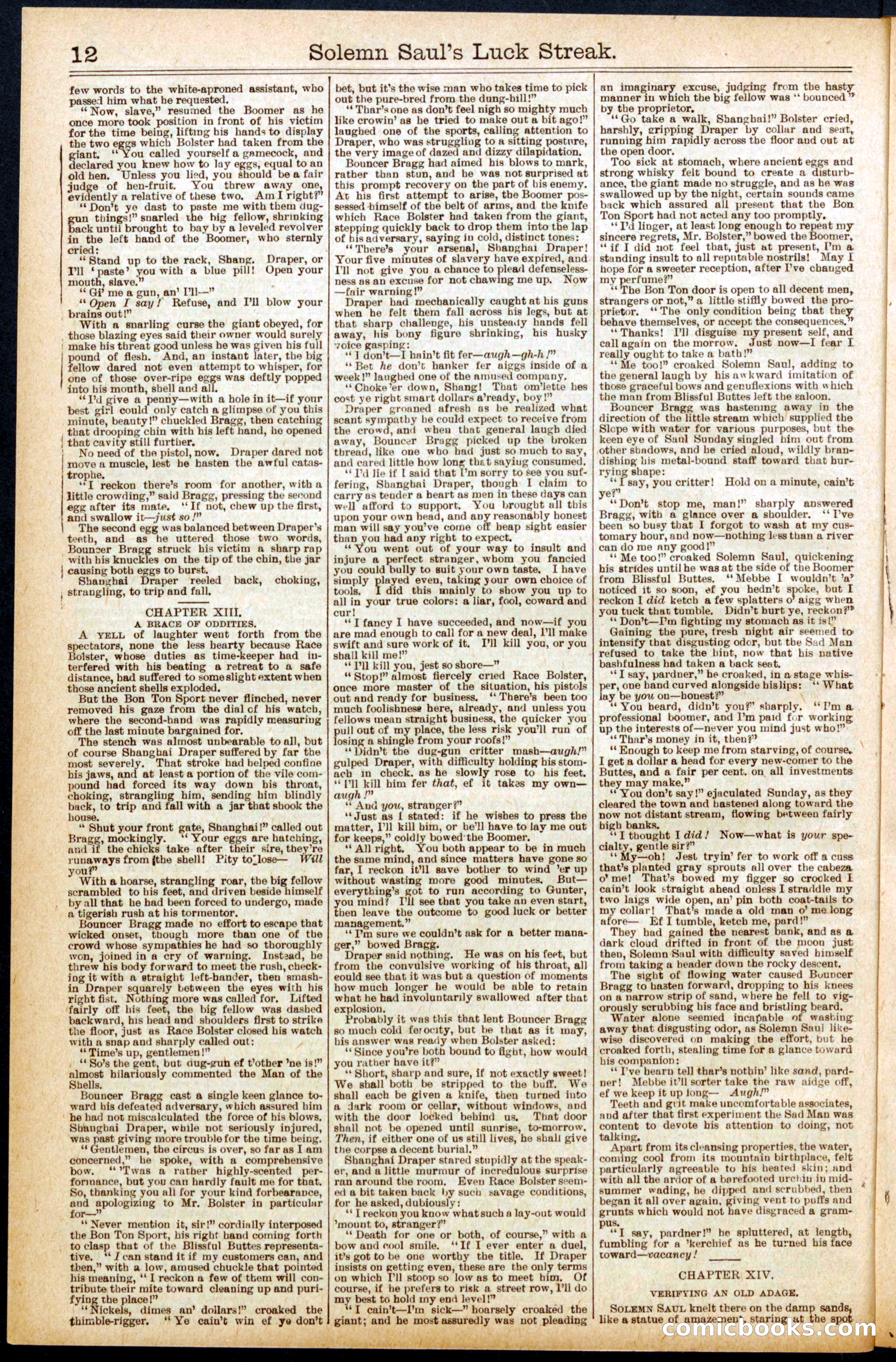 Beadle's New York Dime Library No. 668 — page 12 of 32