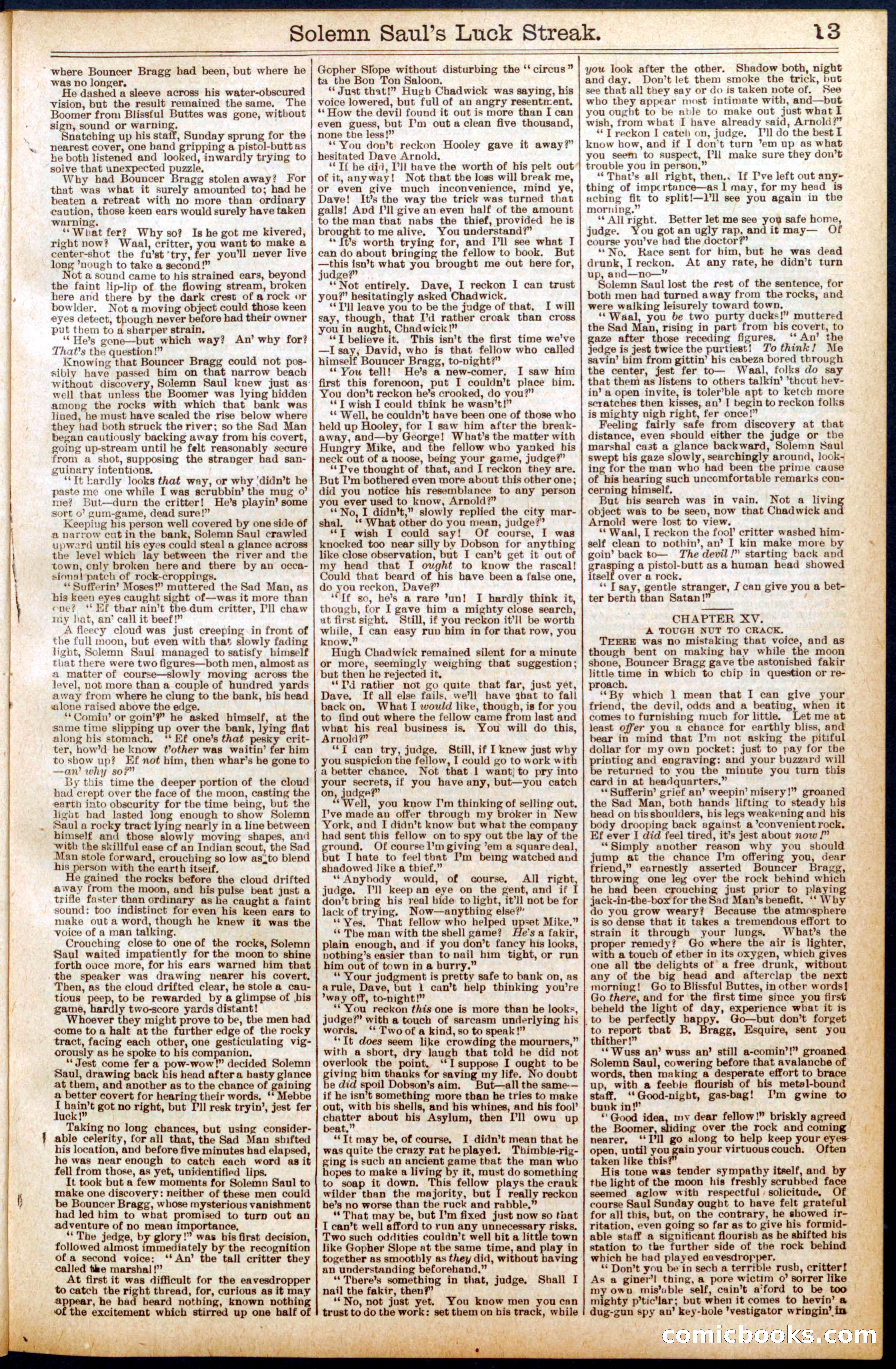Beadle's New York Dime Library No. 668 — page 13 of 32