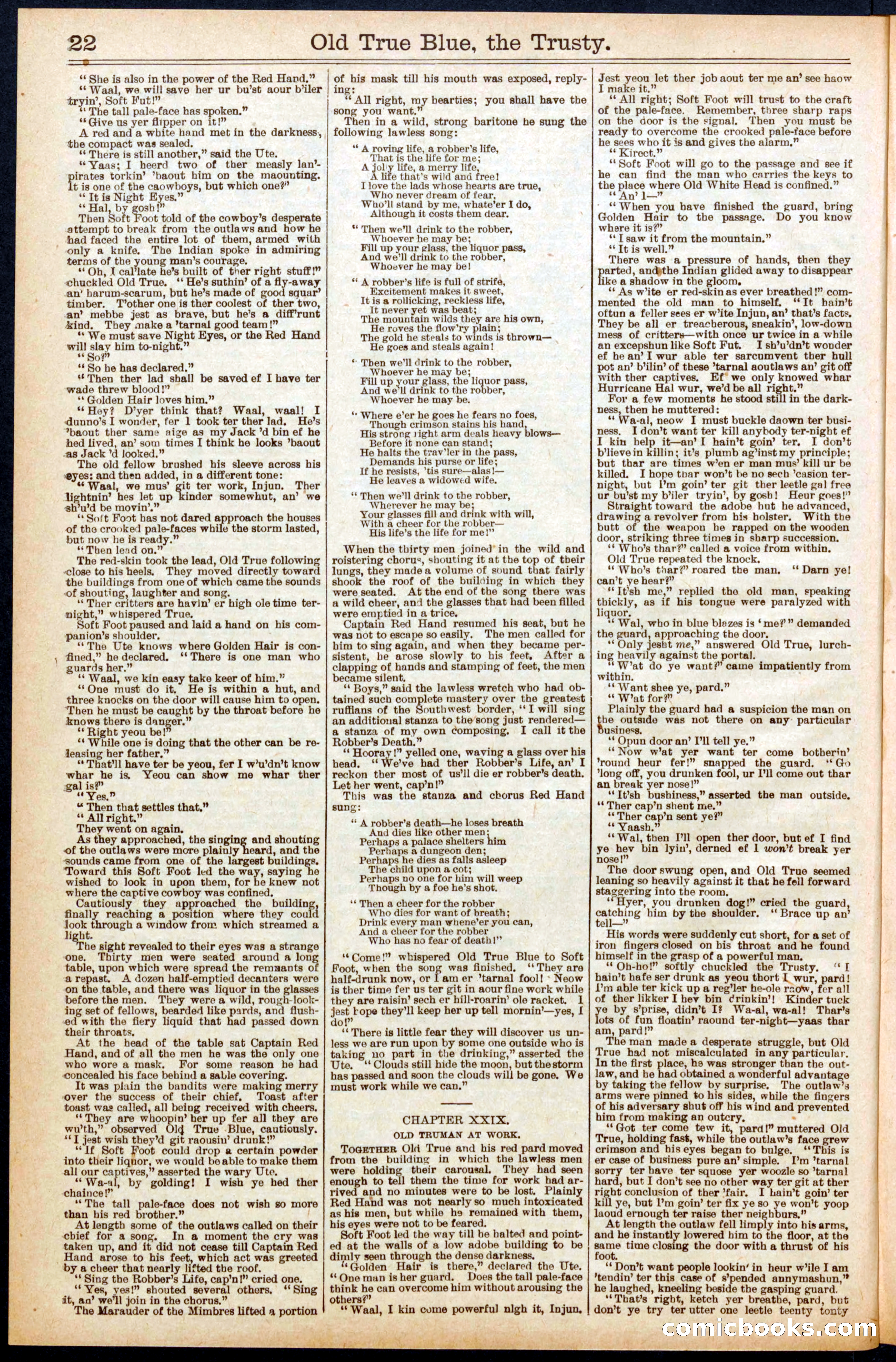 Beadle's New York Dime Library, No. 669 — page 22 of 32
