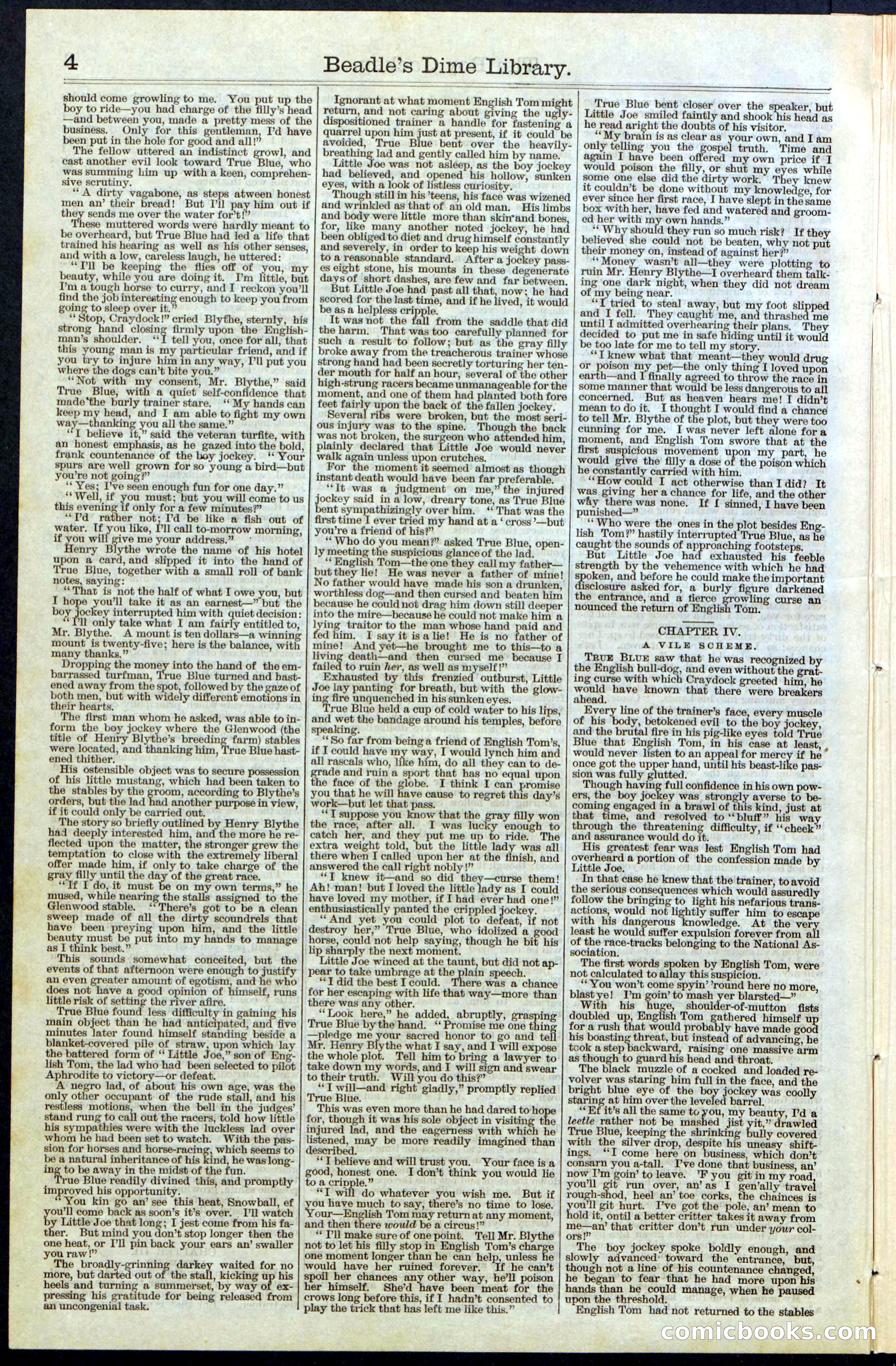 Beadle's New York Dime Library, No. 67 — page 4 of 32