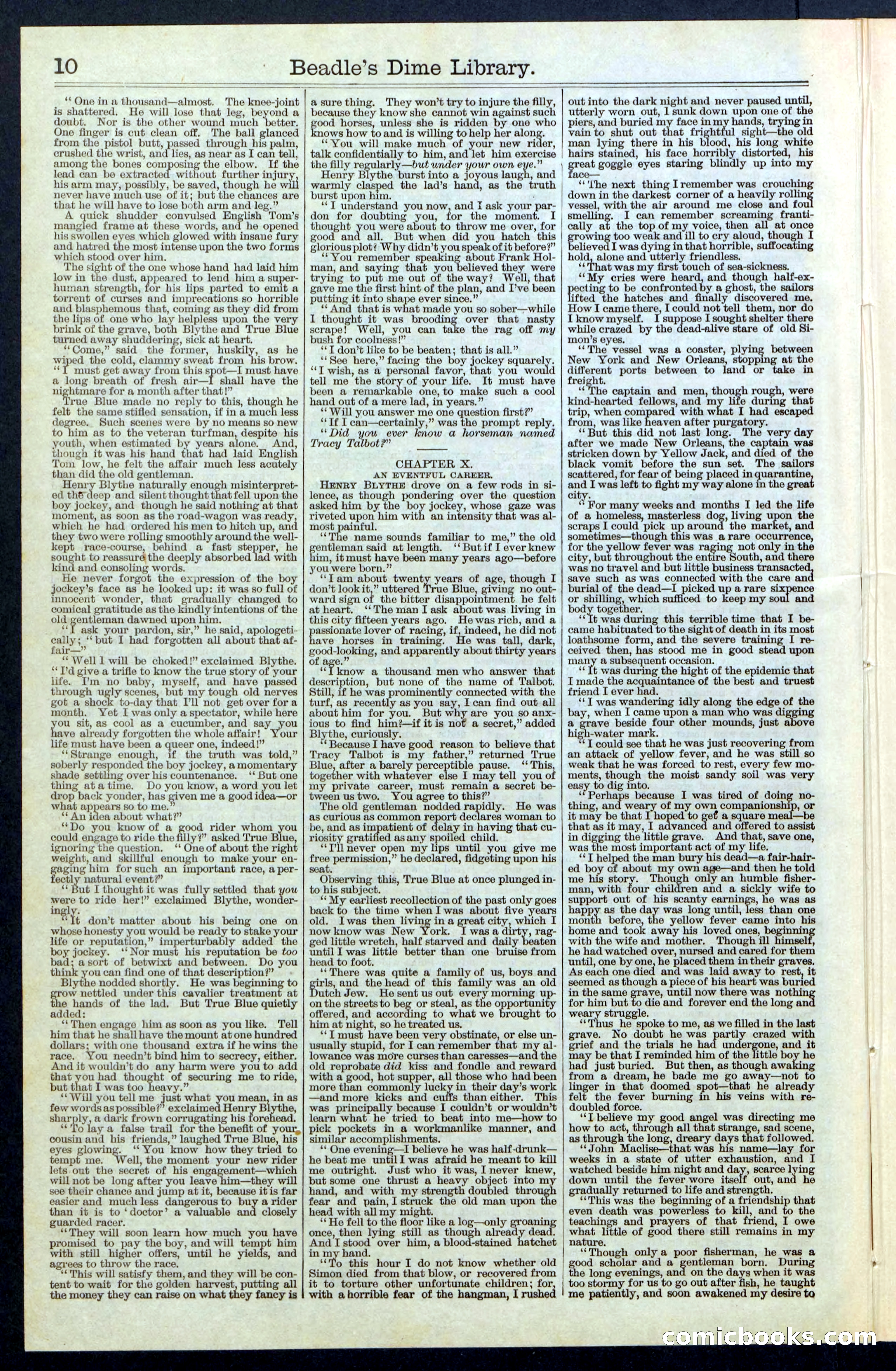 Beadle's New York Dime Library, No. 67 — page 10 of 32