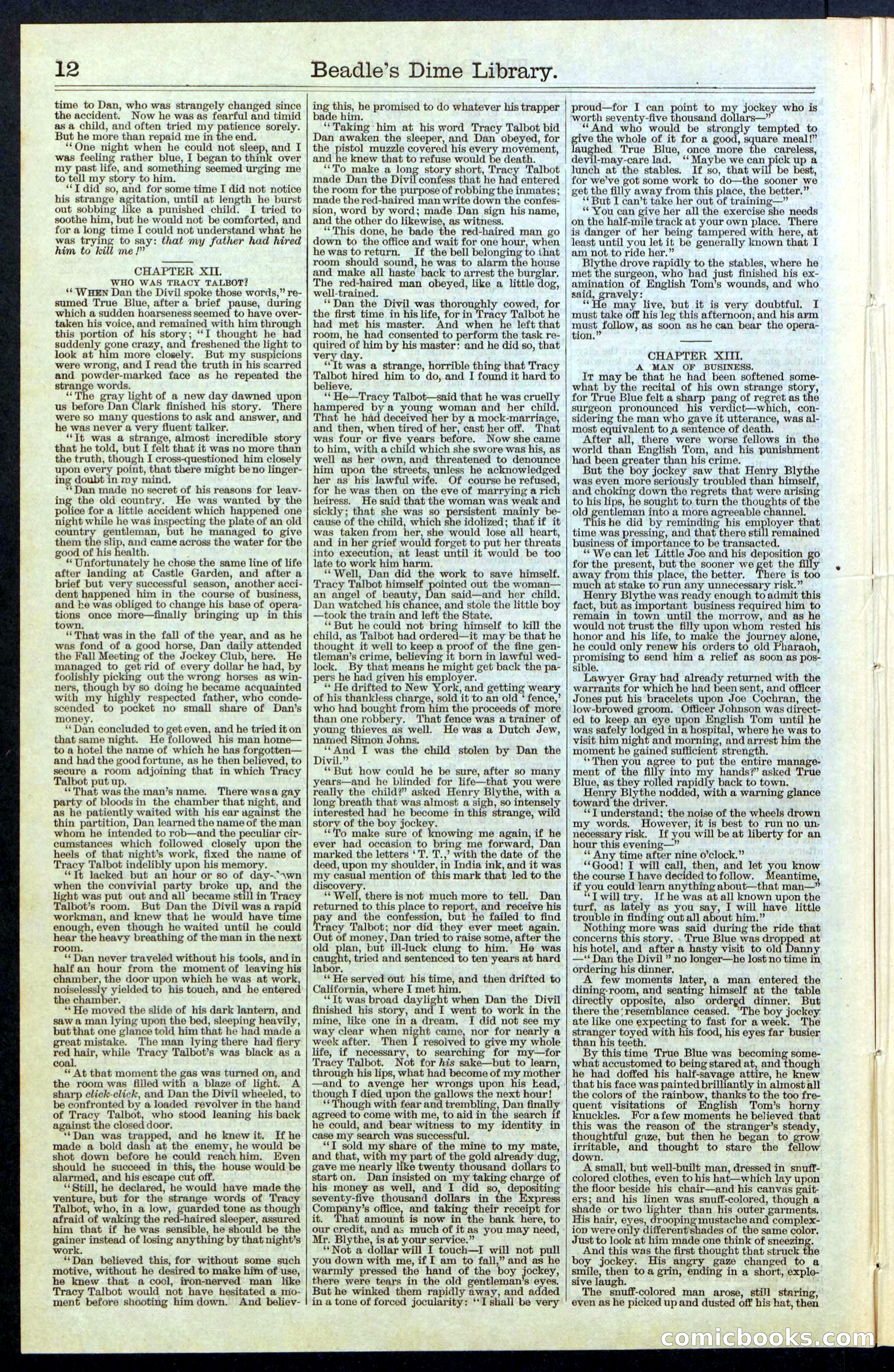 Beadle's New York Dime Library, No. 67 — page 12 of 32