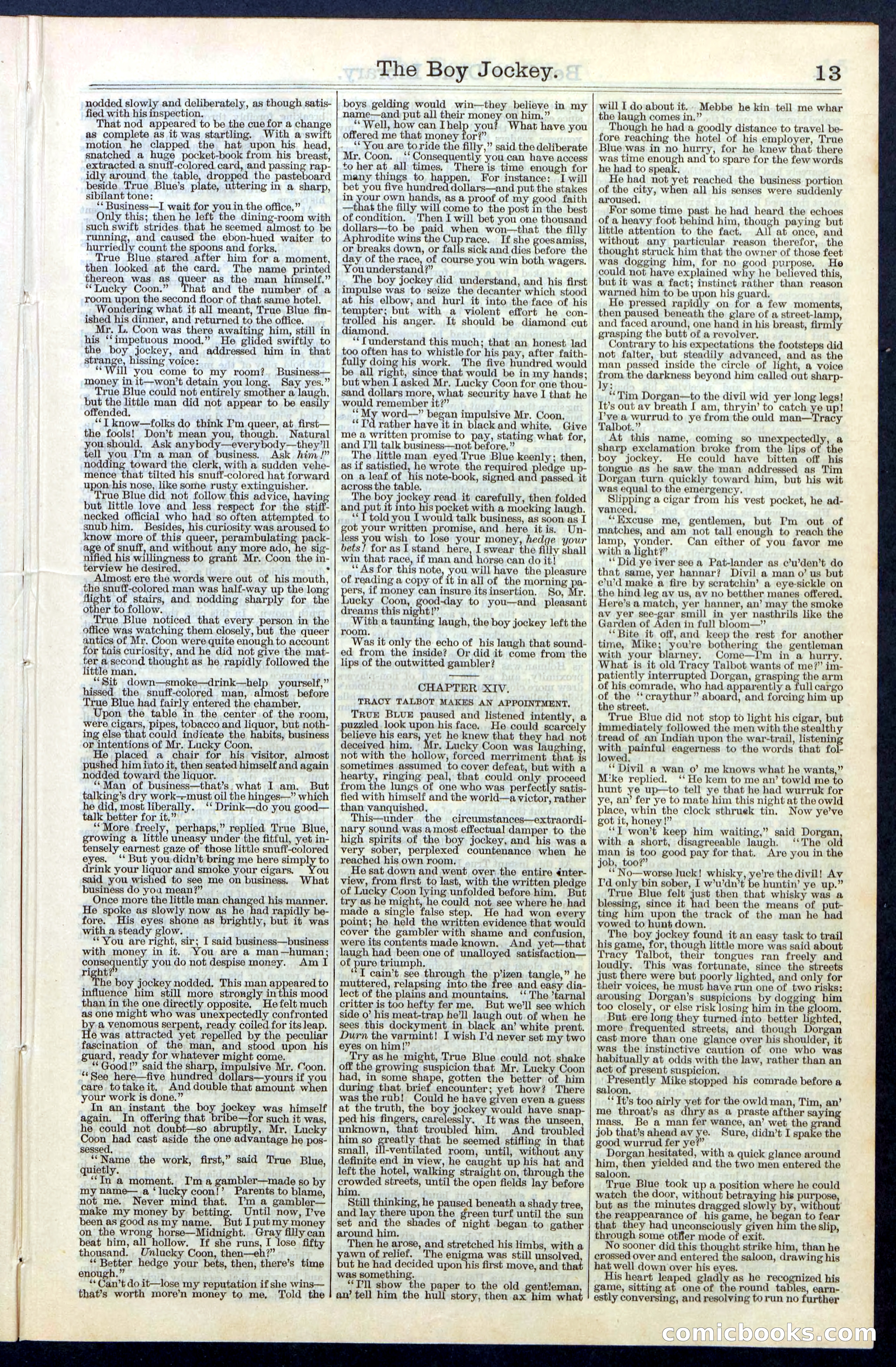 Beadle's New York Dime Library, No. 67 — page 13 of 32