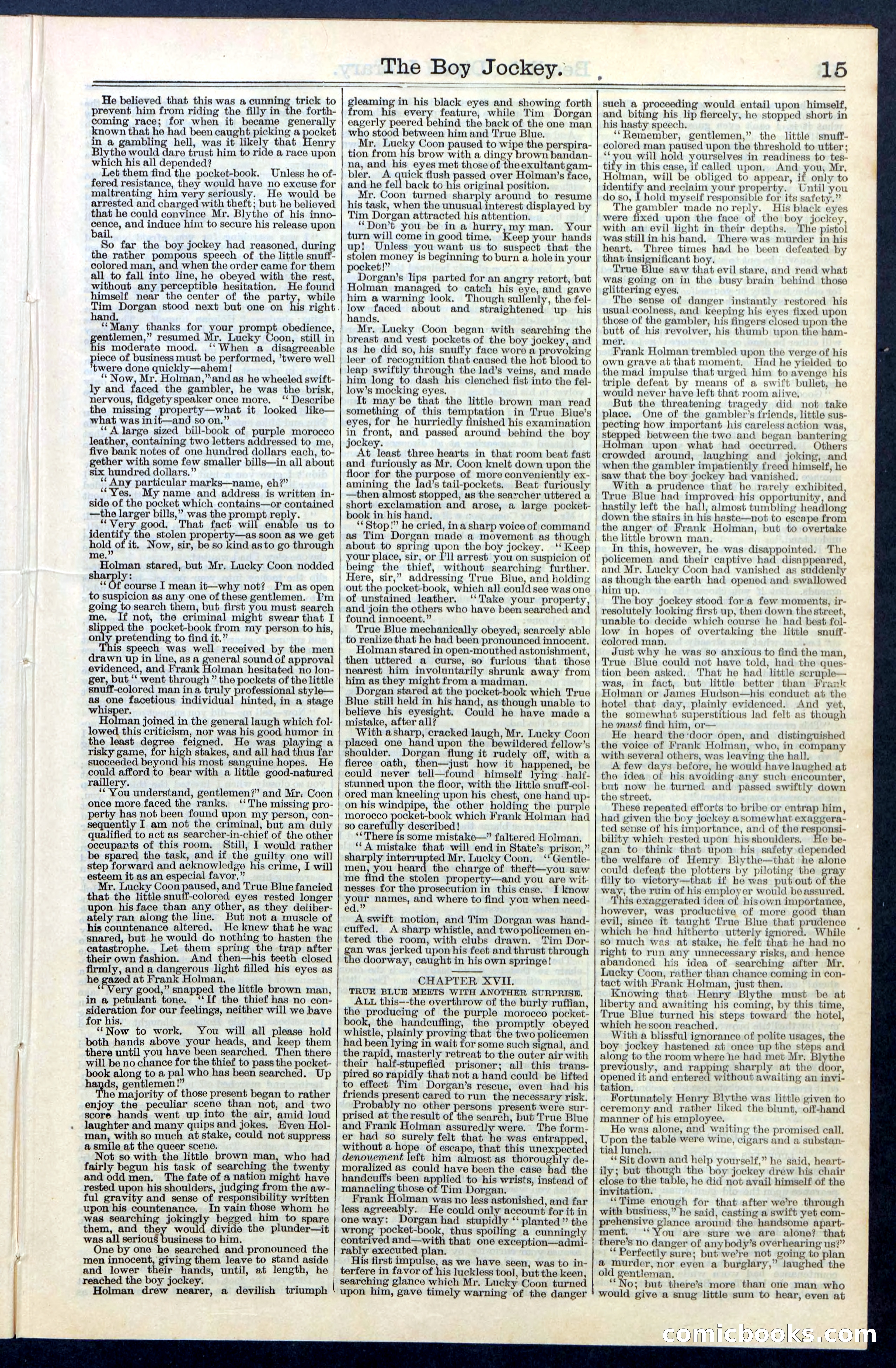 Beadle's New York Dime Library, No. 67 — page 15 of 32