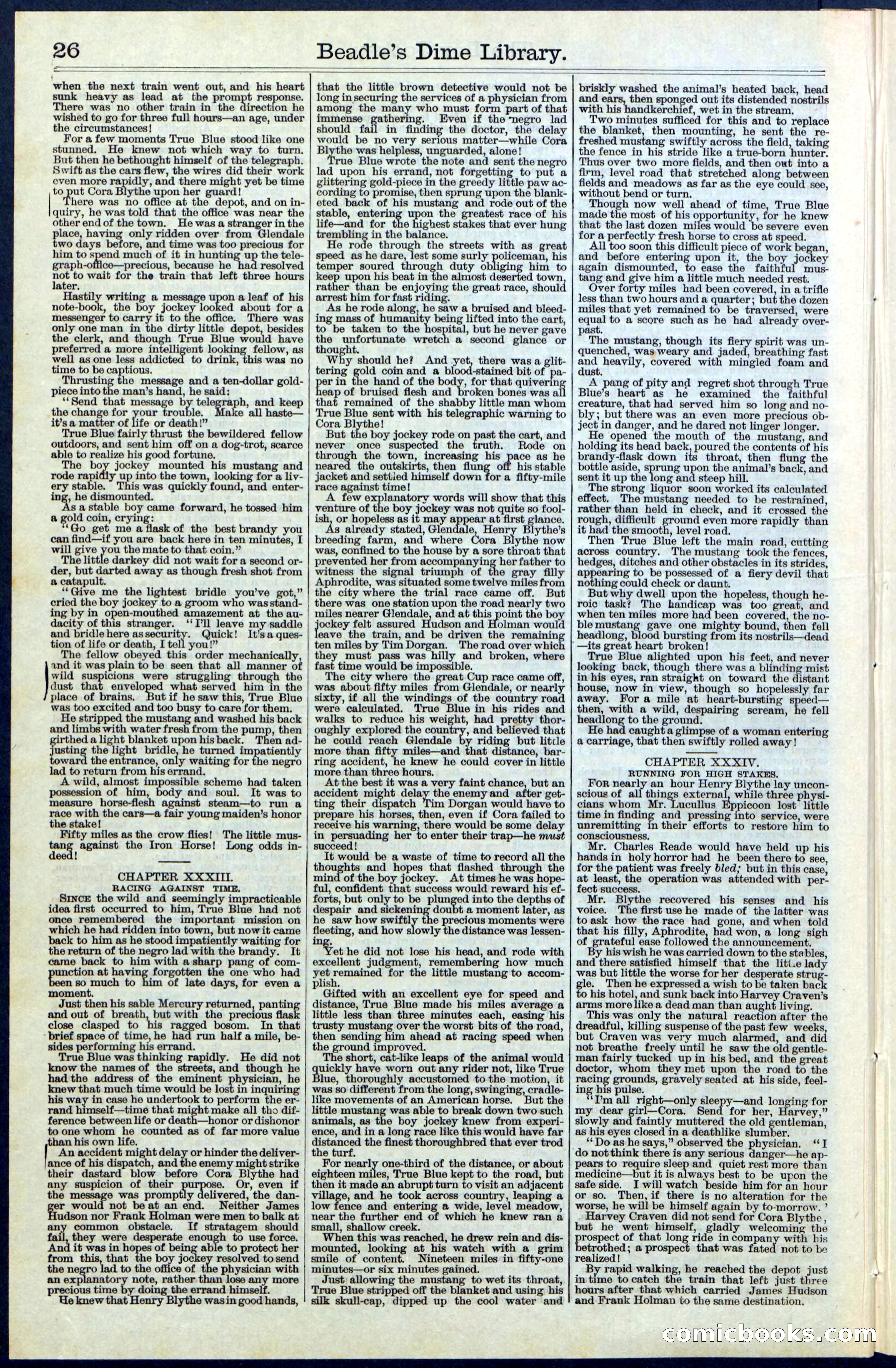 Beadle's New York Dime Library, No. 67 — page 26 of 32
