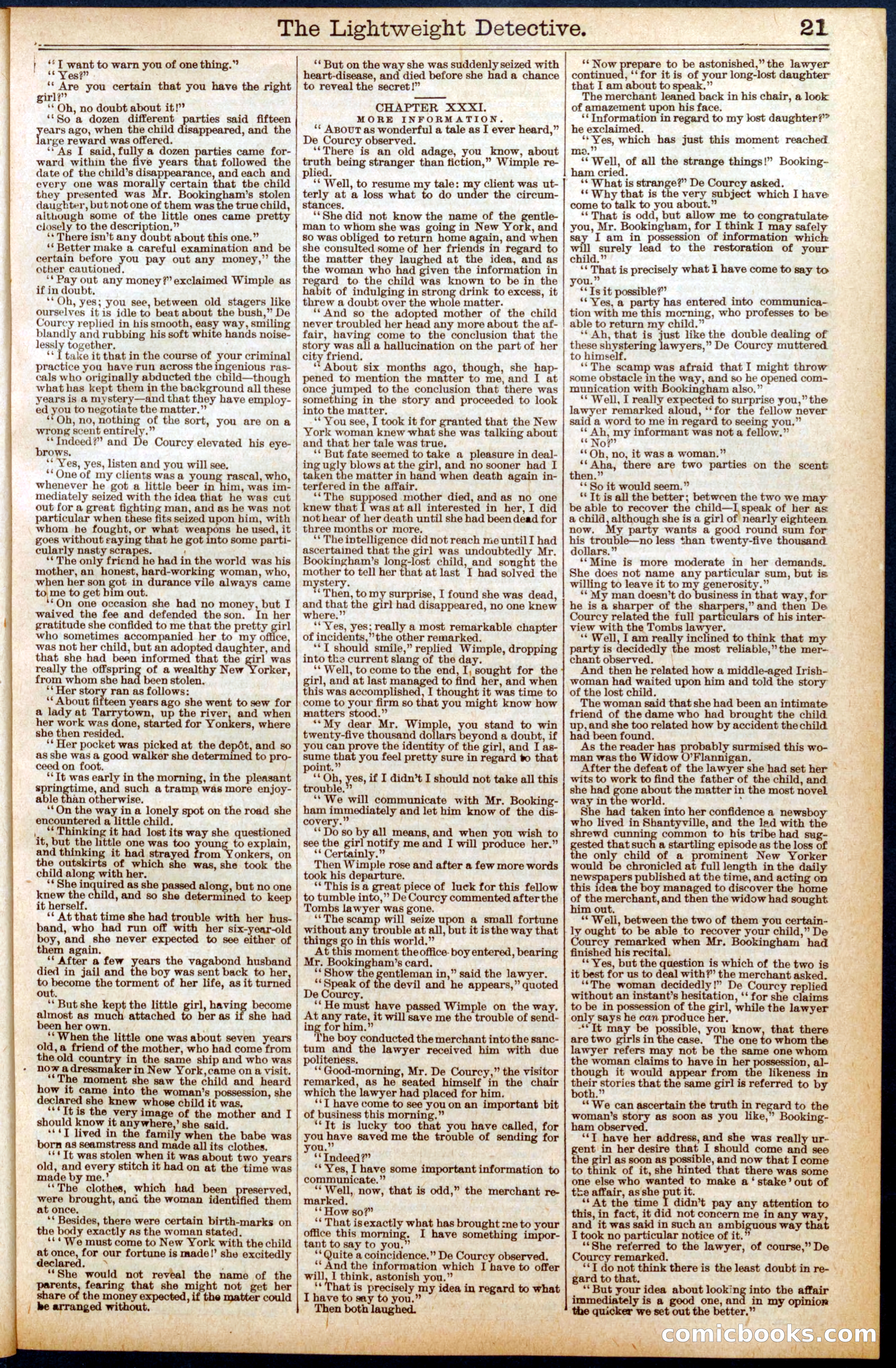 Beadle's New York Dime Library No. 670 — page 21 of 32