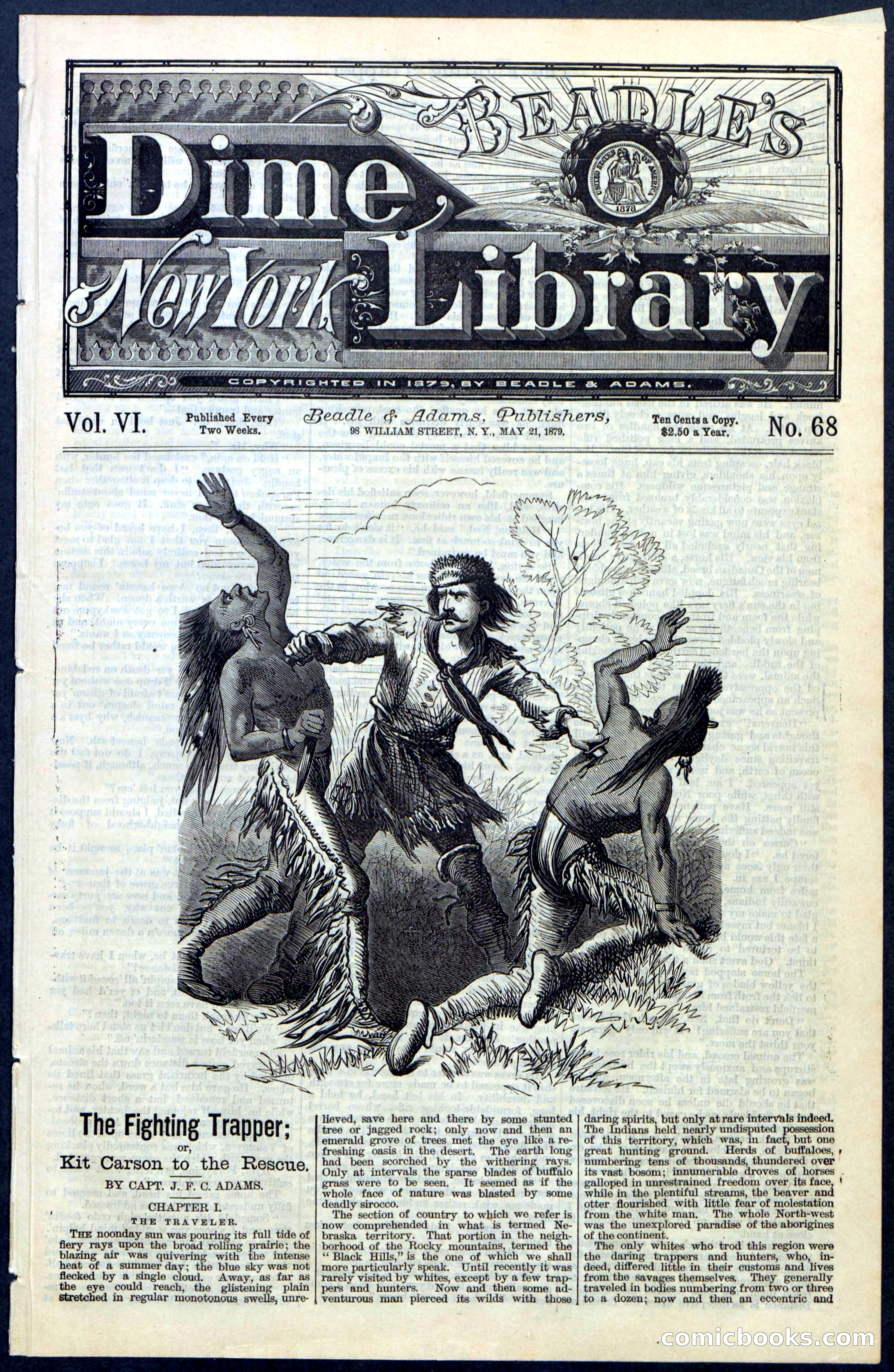 Beadle's New York Dime Library, No. 68 — page 1 of 32