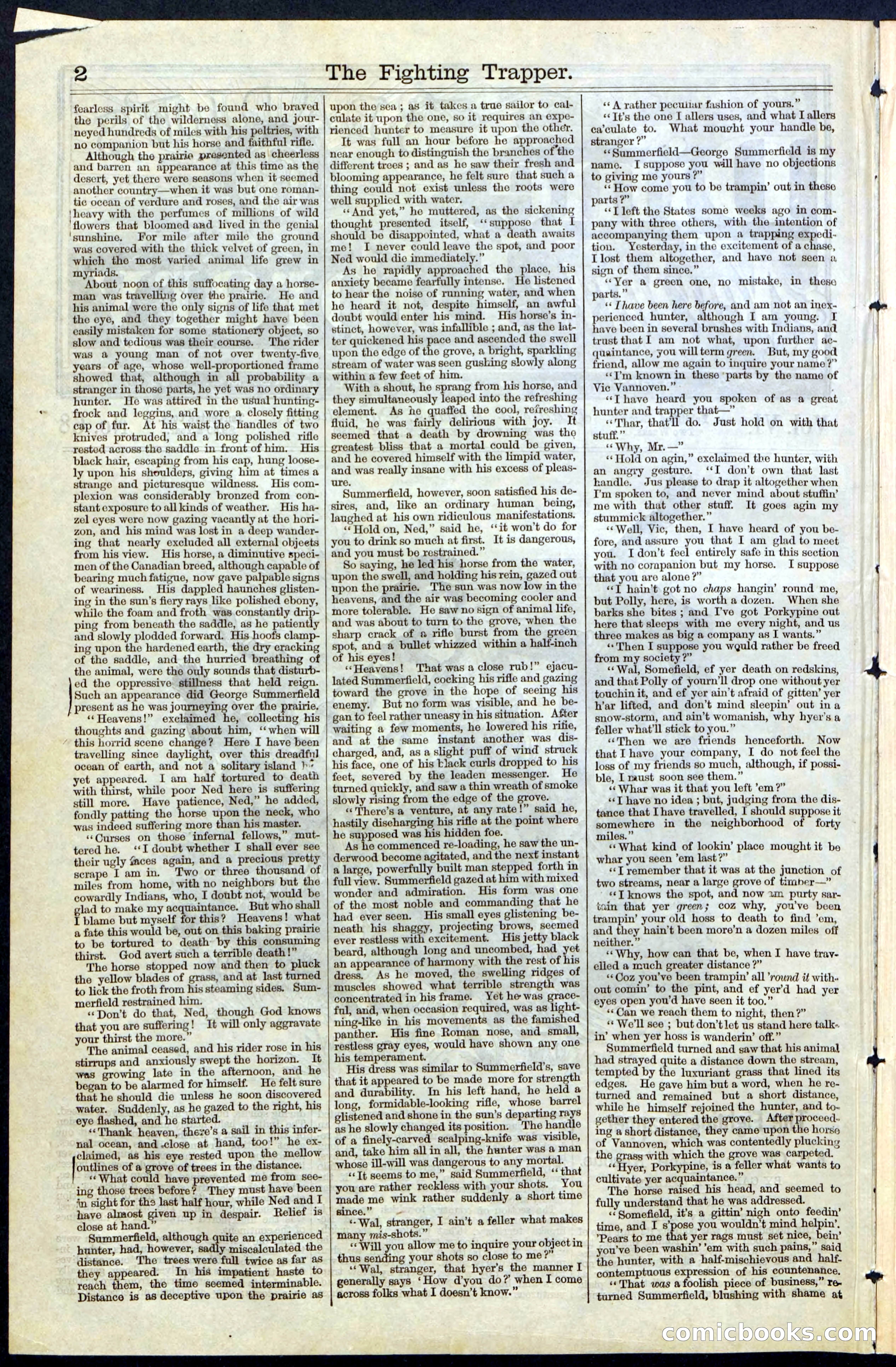Beadle's New York Dime Library, No. 68 — page 2 of 32