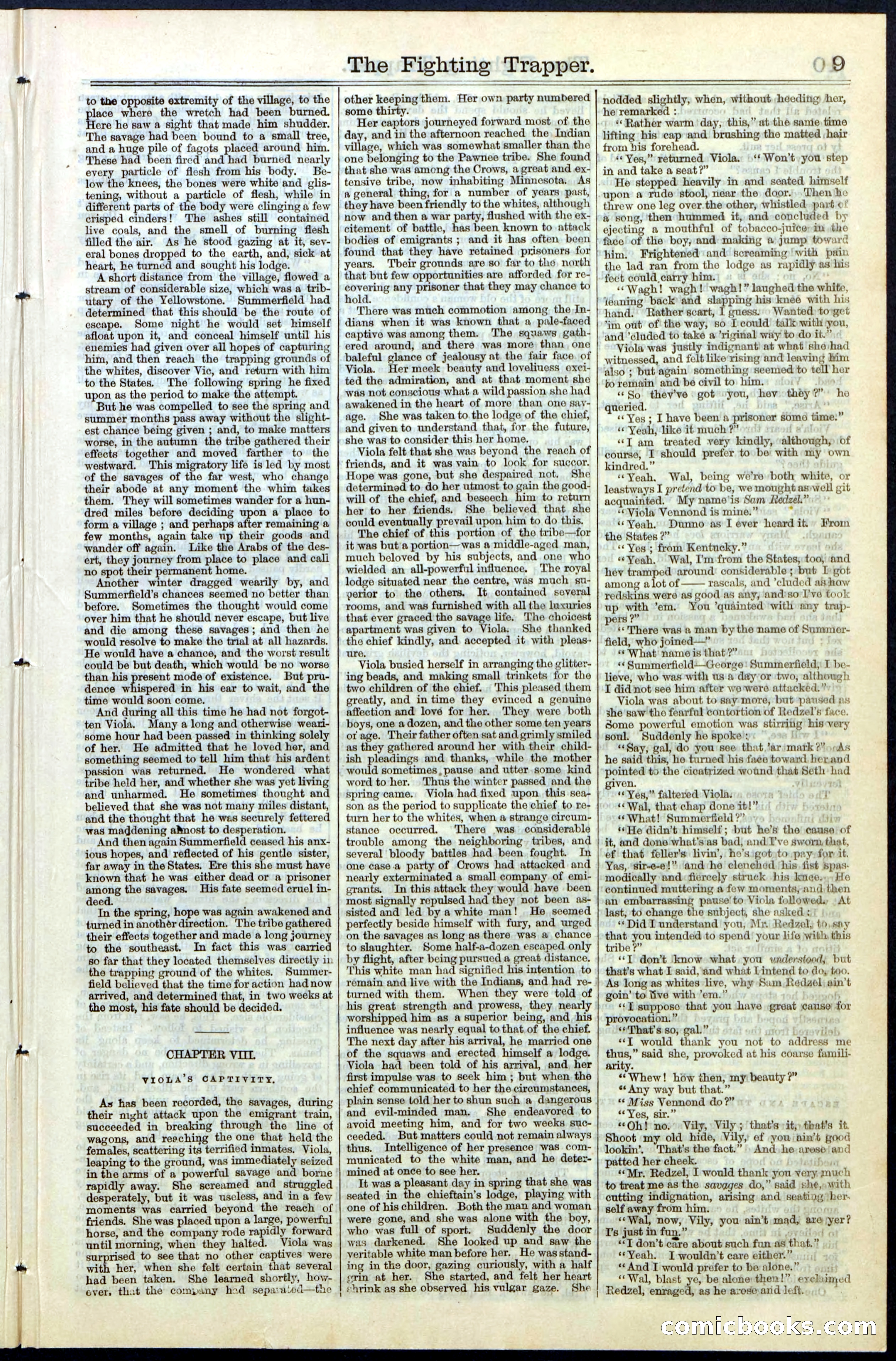 Beadle's New York Dime Library, No. 68 — page 9 of 32