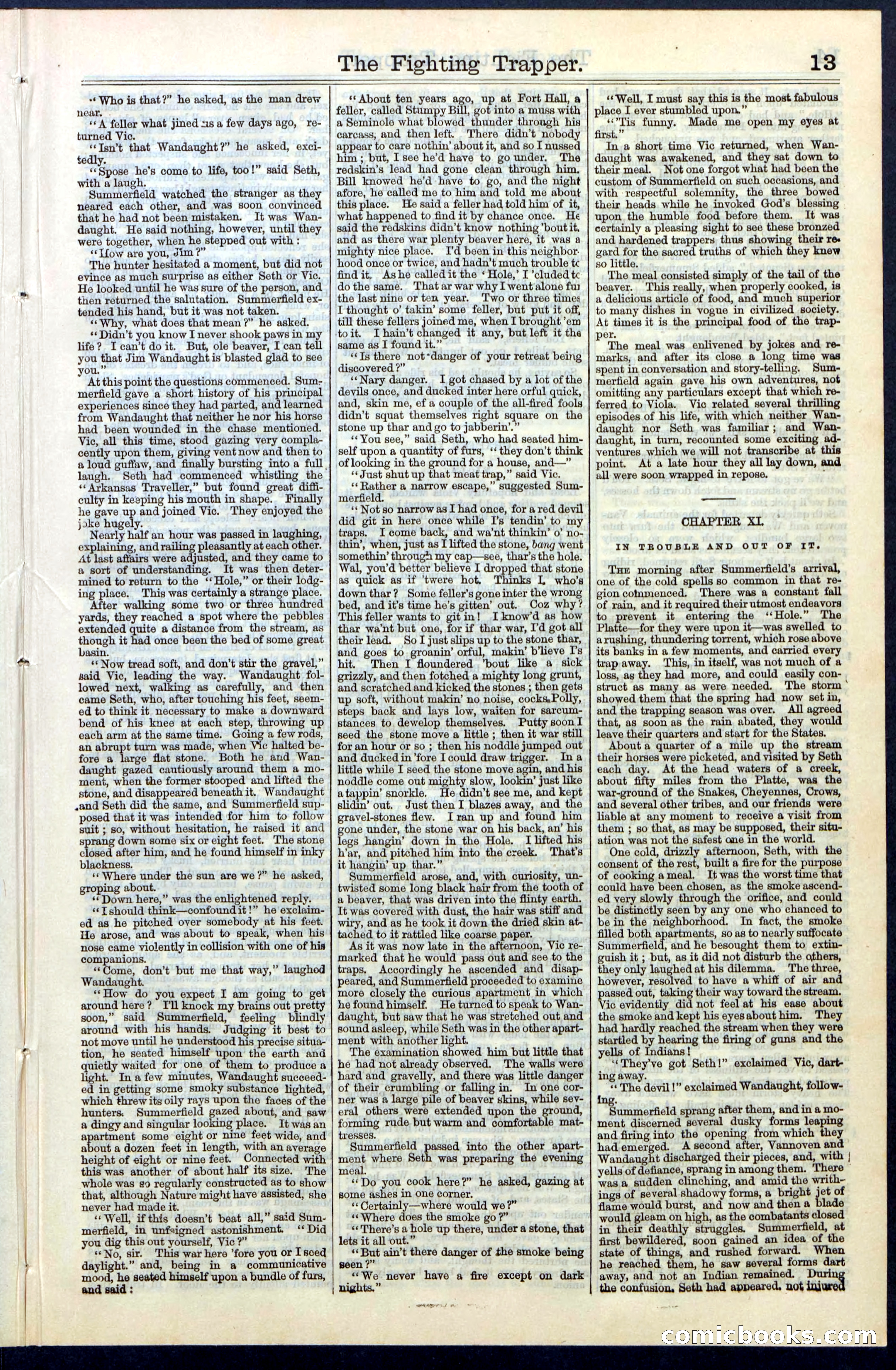 Beadle's New York Dime Library, No. 68 — page 13 of 32