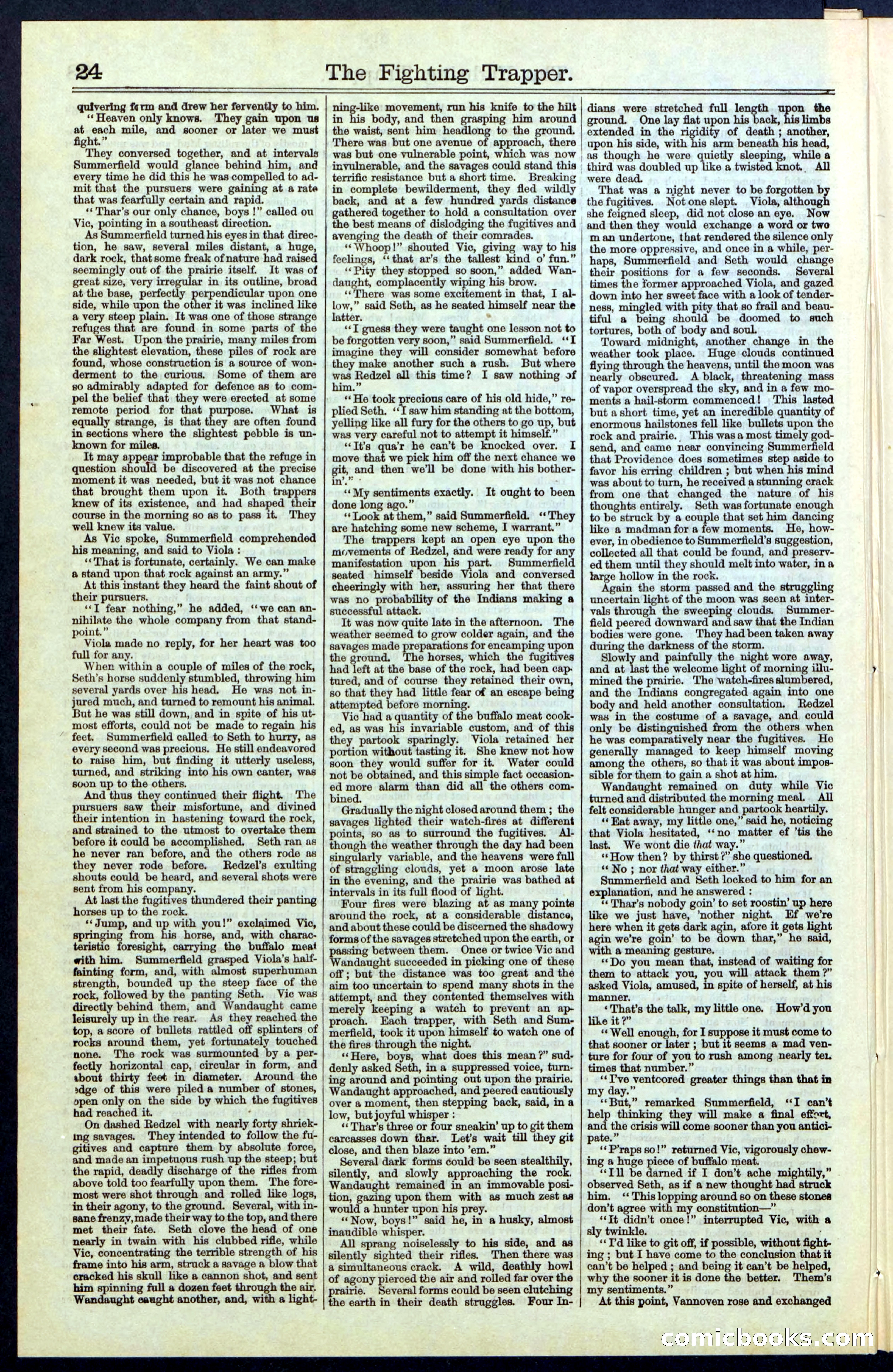 Beadle's New York Dime Library, No. 68 — page 24 of 32