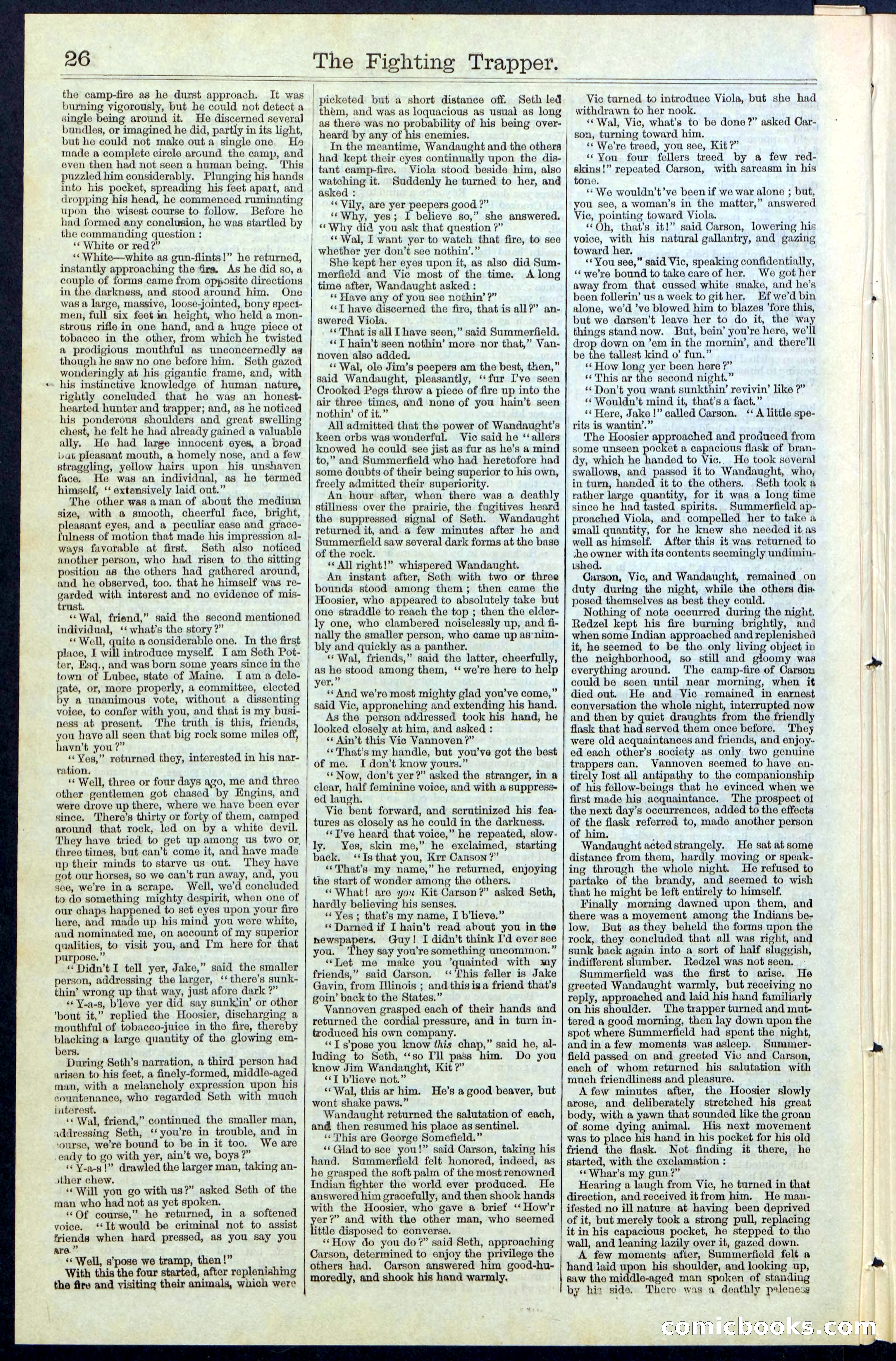 Beadle's New York Dime Library, No. 68 — page 26 of 32