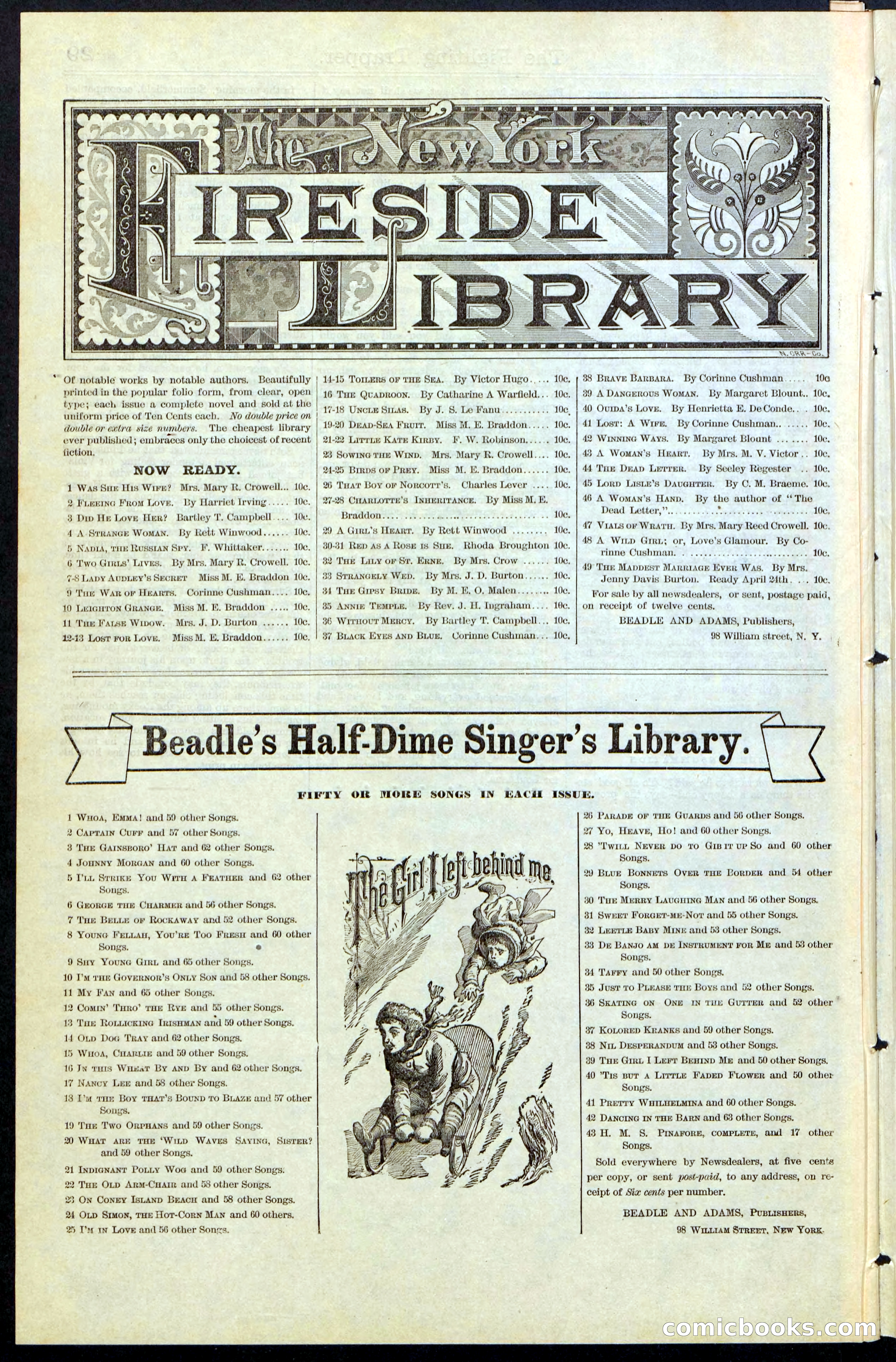 Beadle's New York Dime Library, No. 68 — page 30 of 32
