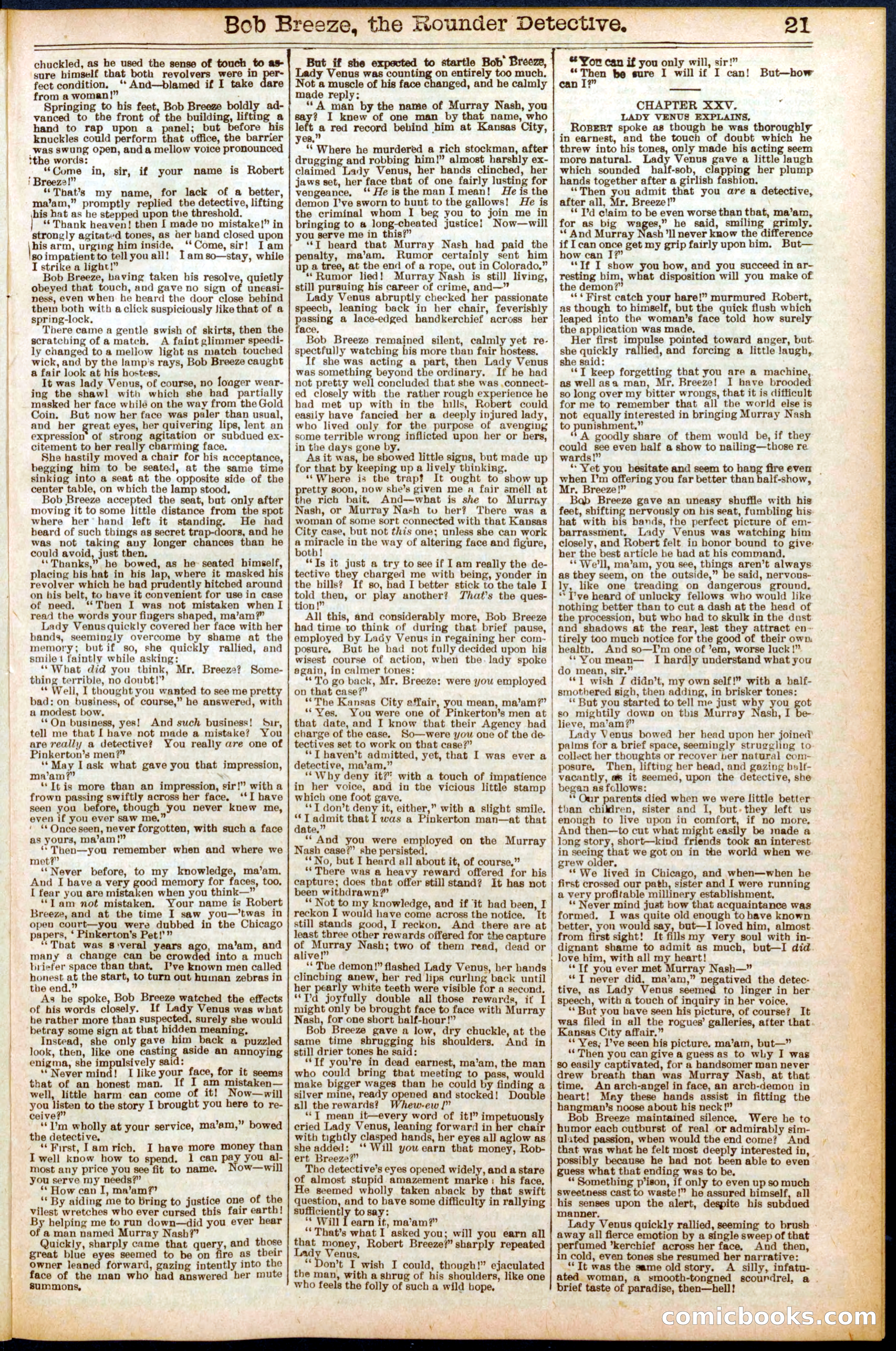 Beadle's Dime Library No. 683 — page 21 of 32