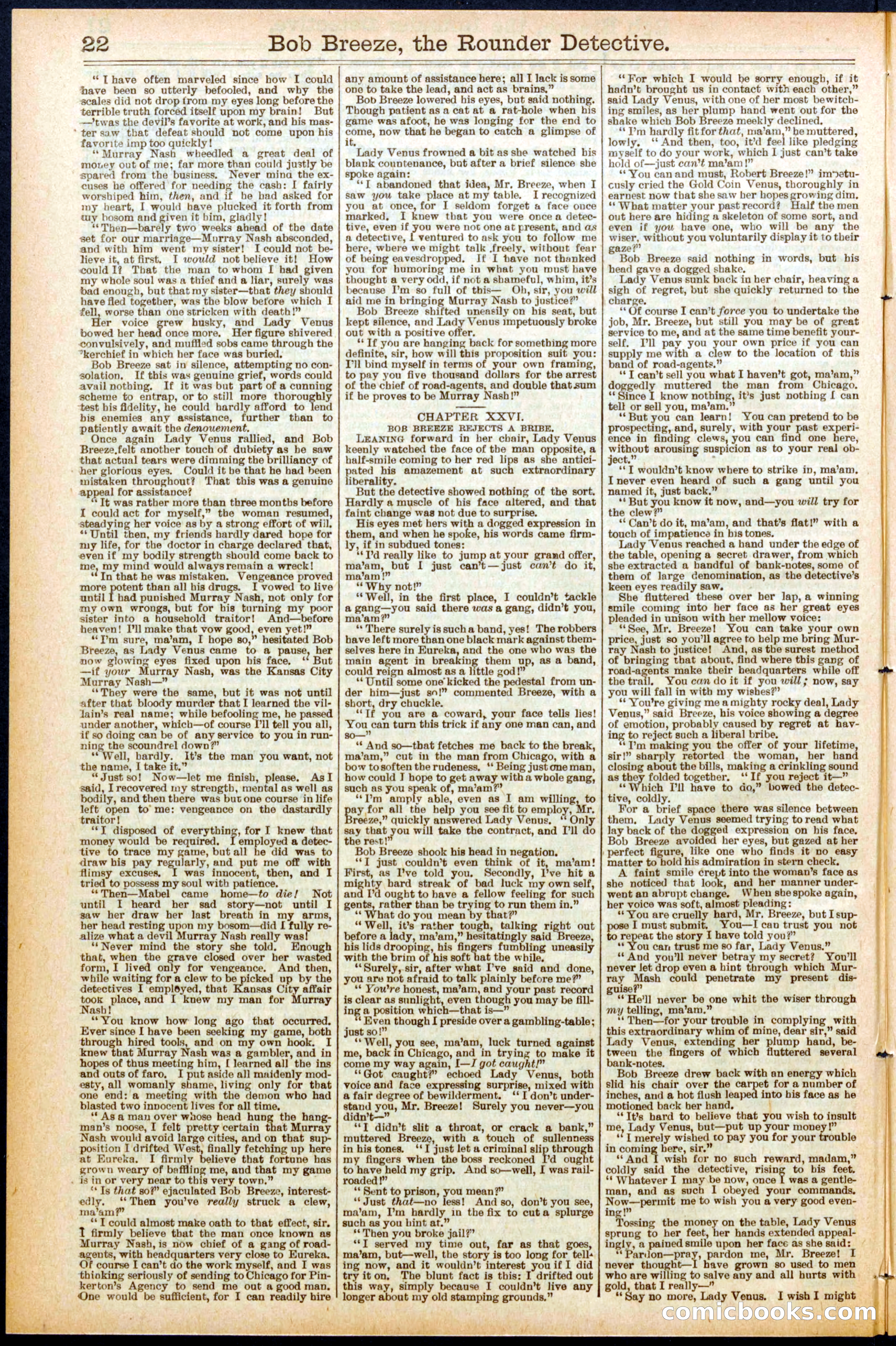 Beadle's Dime Library No. 683 — page 22 of 32