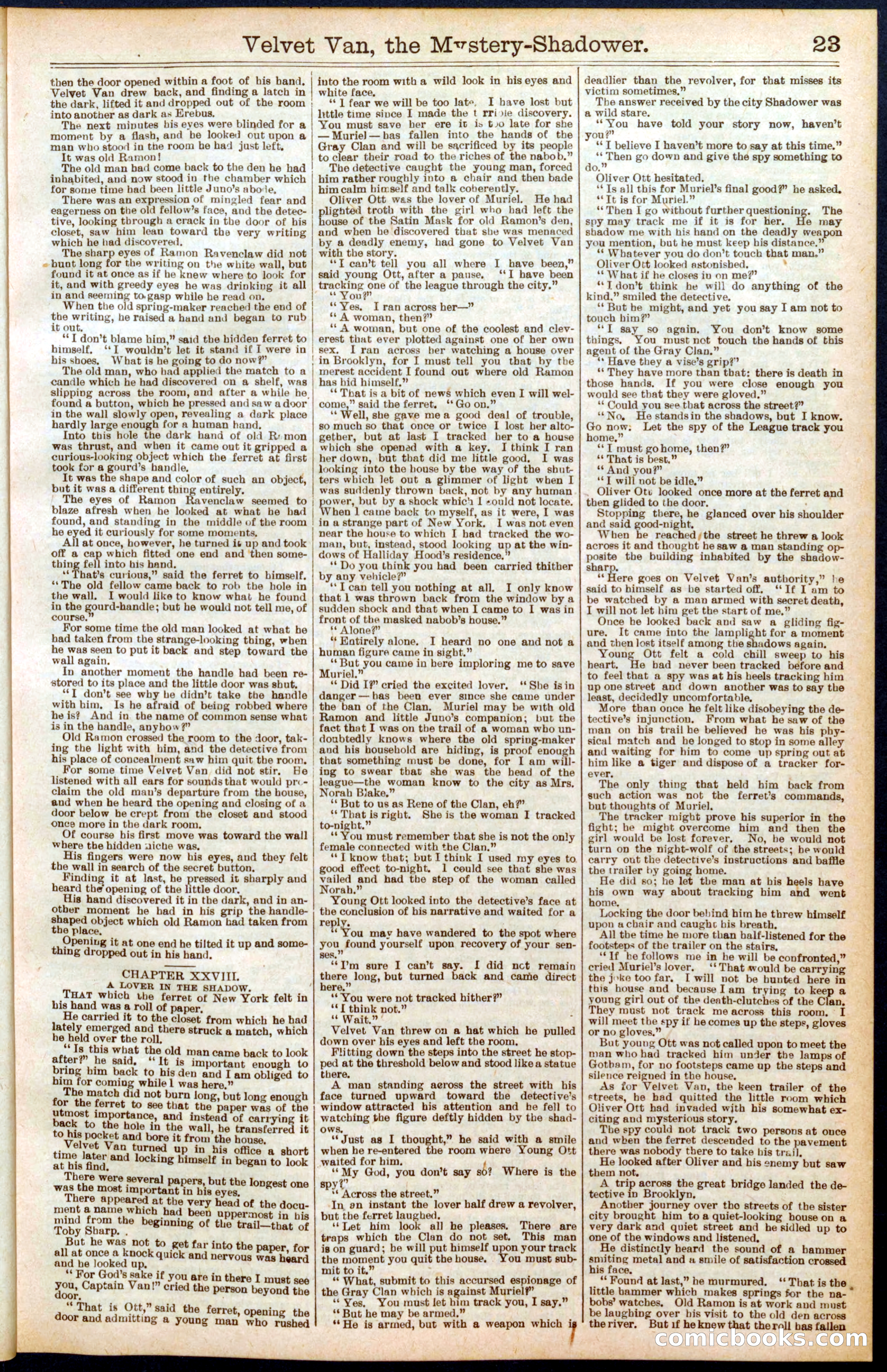 Beadle's Dime Library No. 684 — page 23 of 32