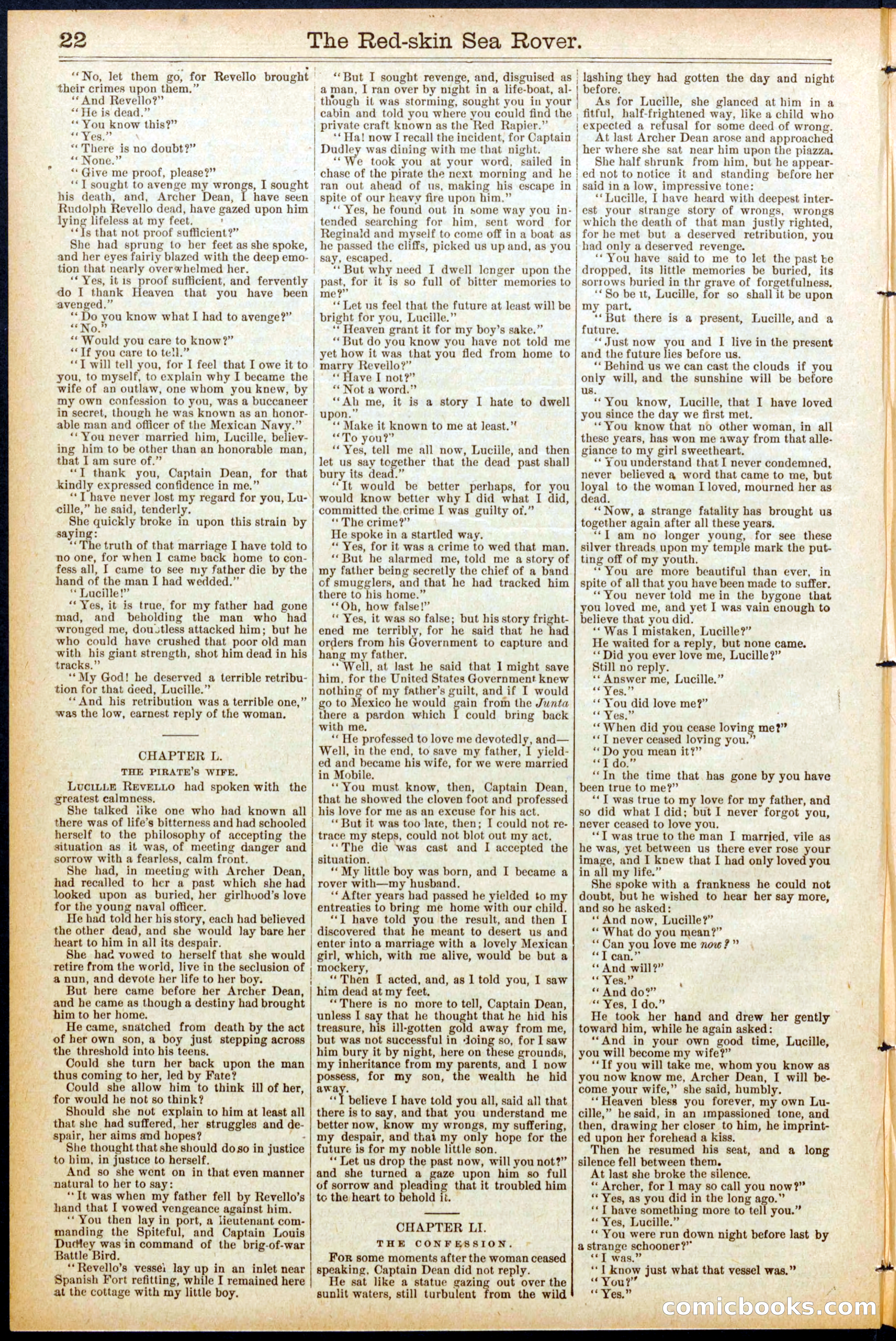 Beadle's New York Dime Library No. 685 — page 22 of 32