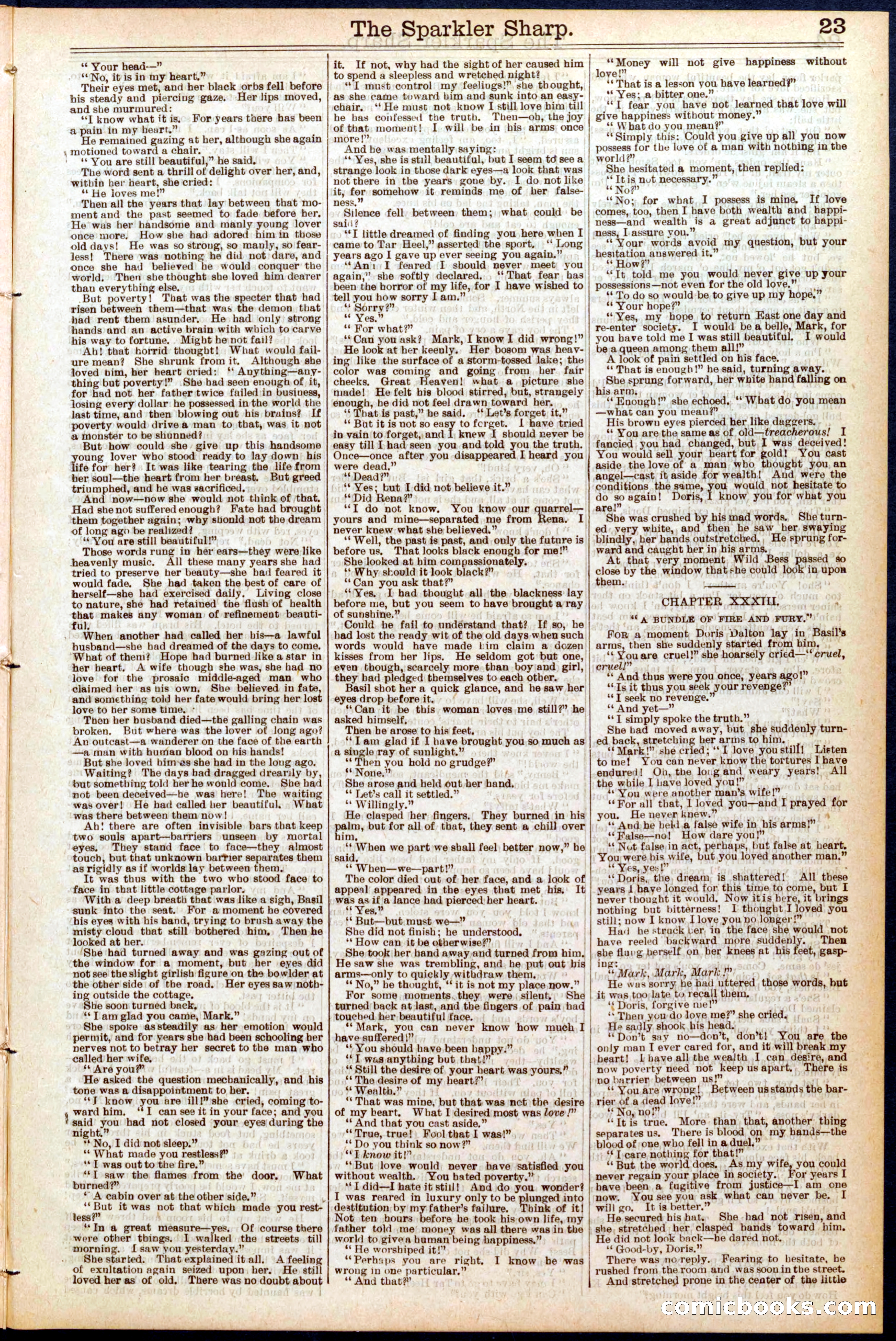 Beadle's Dime Library No. 689 — page 23 of 32