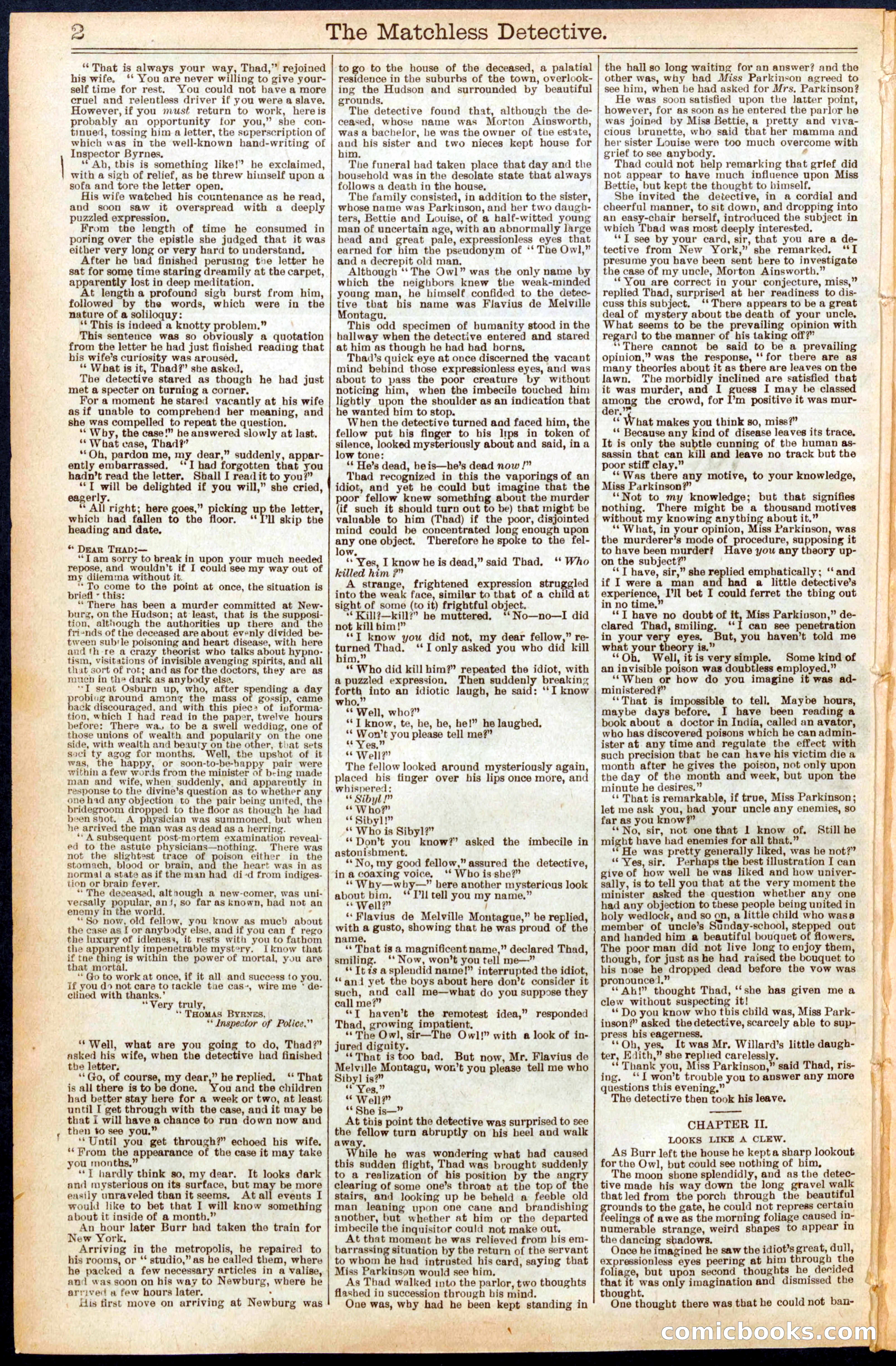 Beadle's New York Dime Library, No. 690 — page 2 of 32