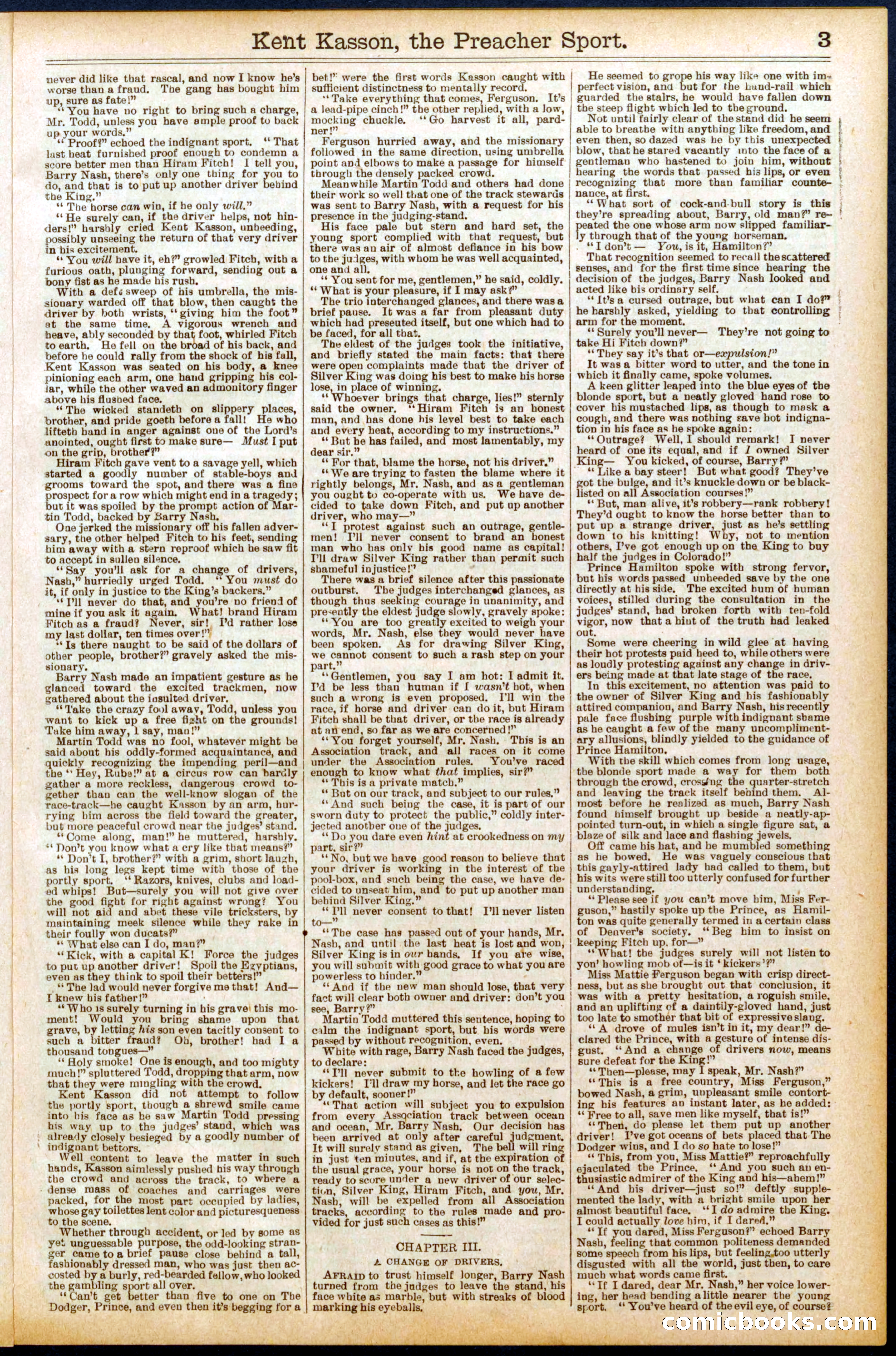 Beadle's Dime Library No. 693 — page 3 of 32