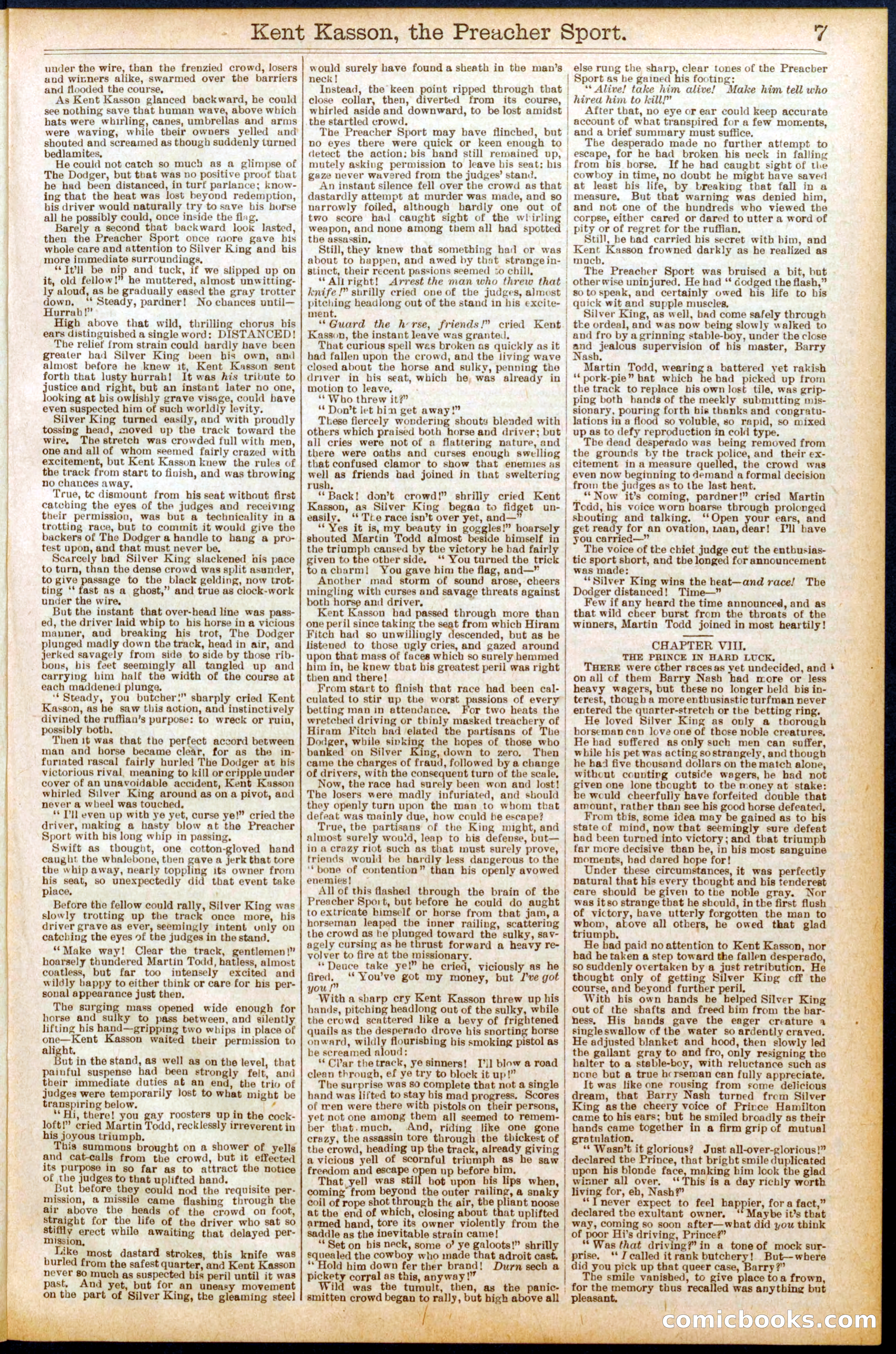 Beadle's Dime Library No. 693 — page 7 of 32