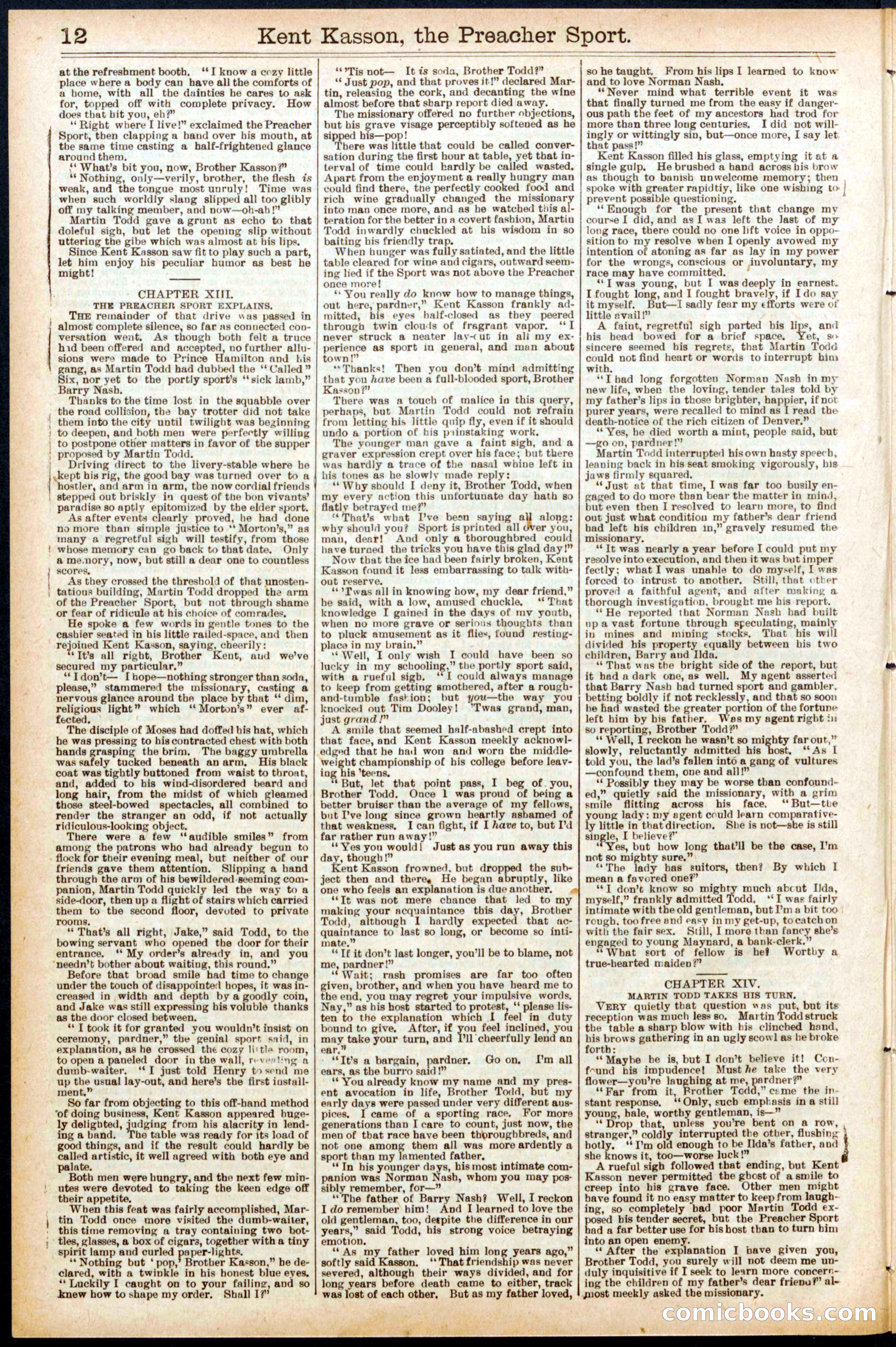 Beadle's Dime Library No. 693 — page 12 of 32