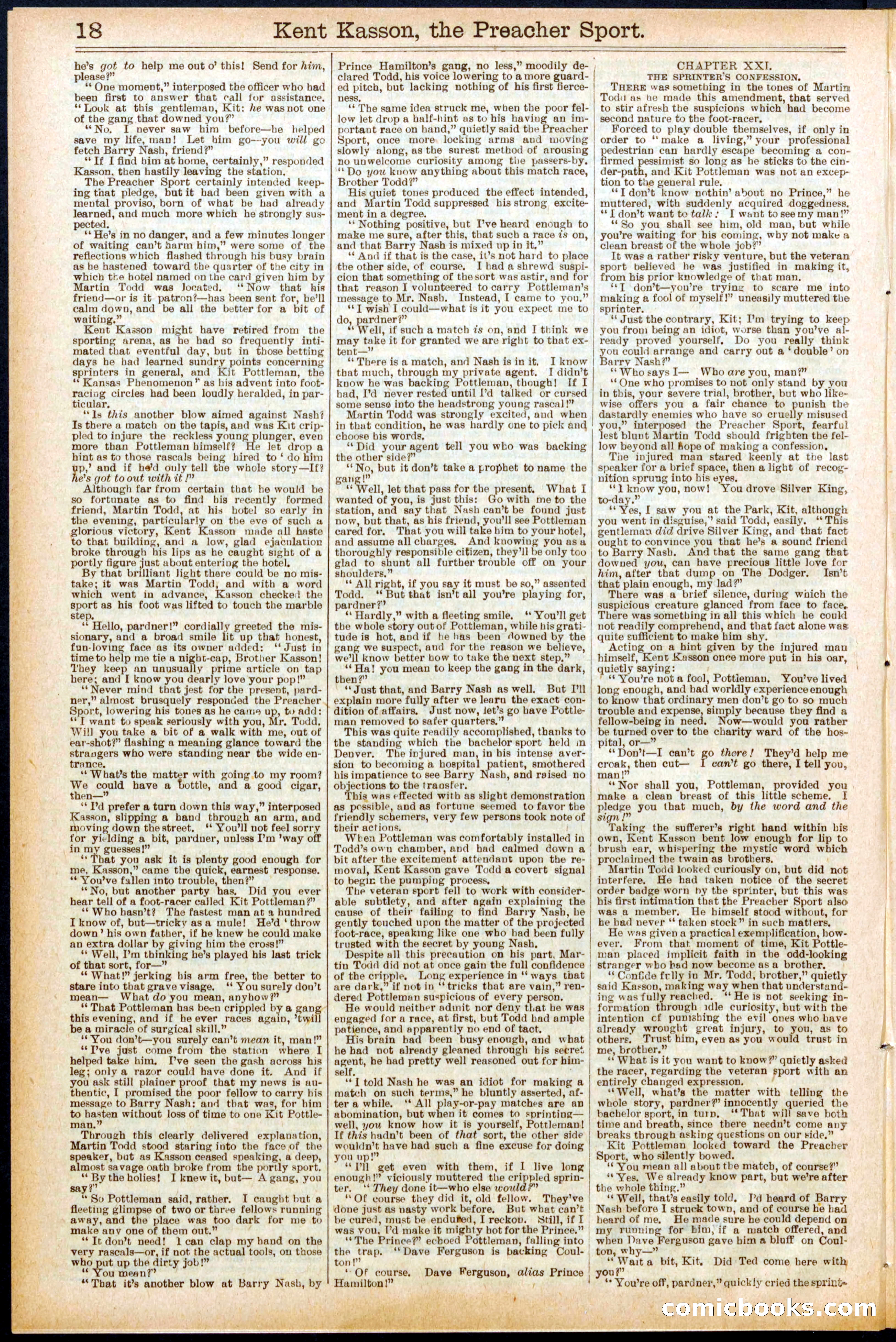Beadle's Dime Library No. 693 — page 18 of 32
