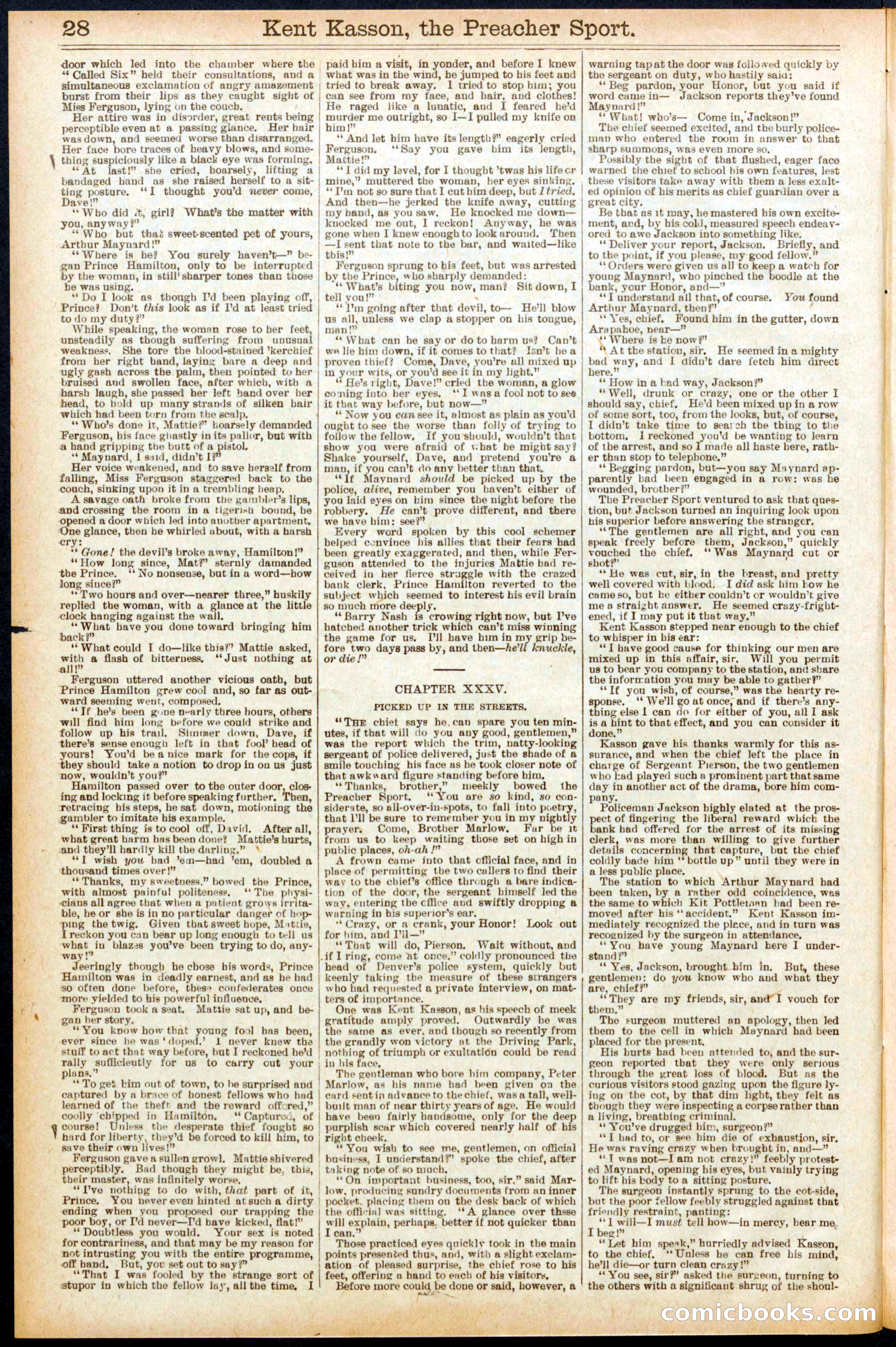 Beadle's Dime Library No. 693 — page 28 of 32