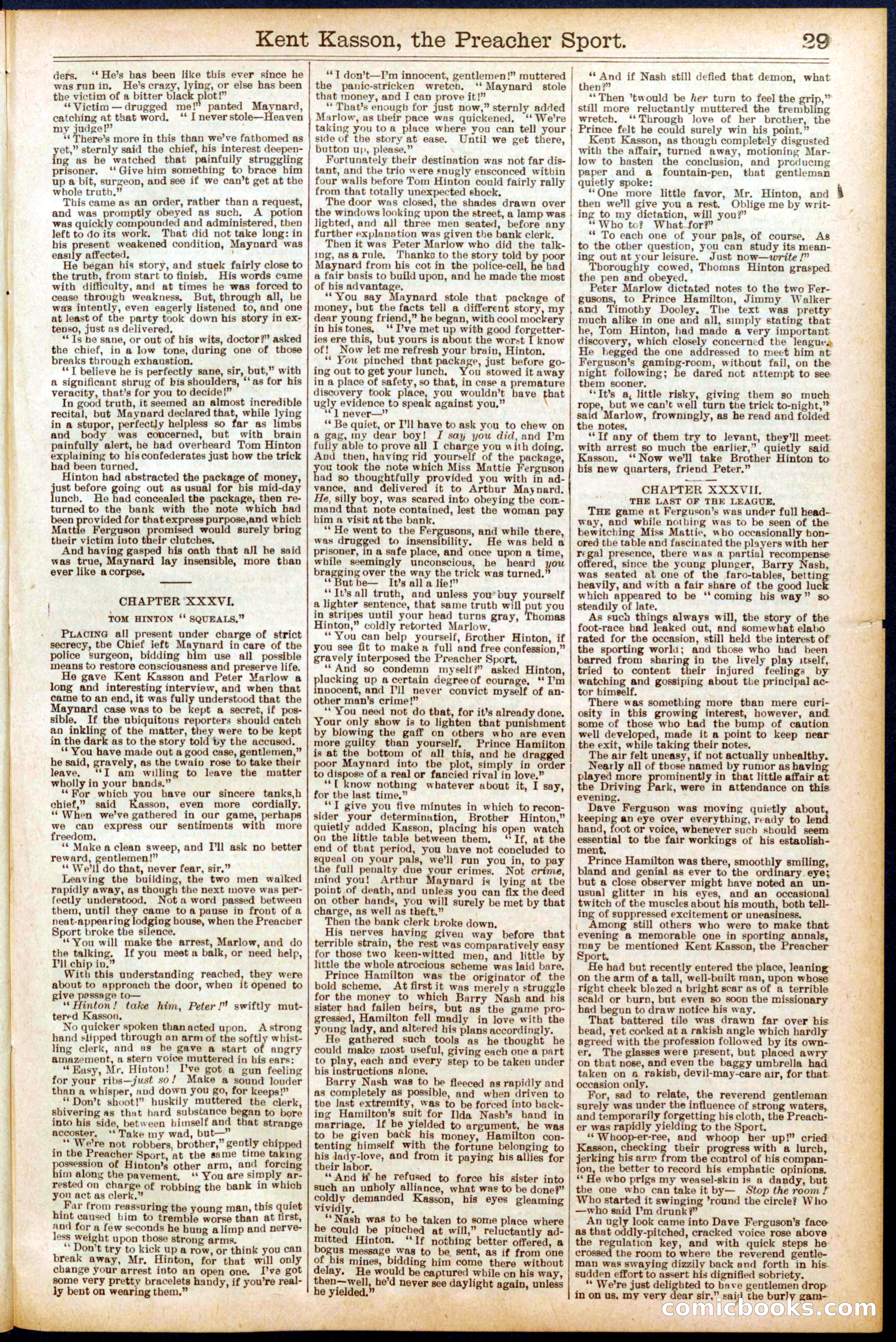 Beadle's Dime Library No. 693 — page 29 of 32